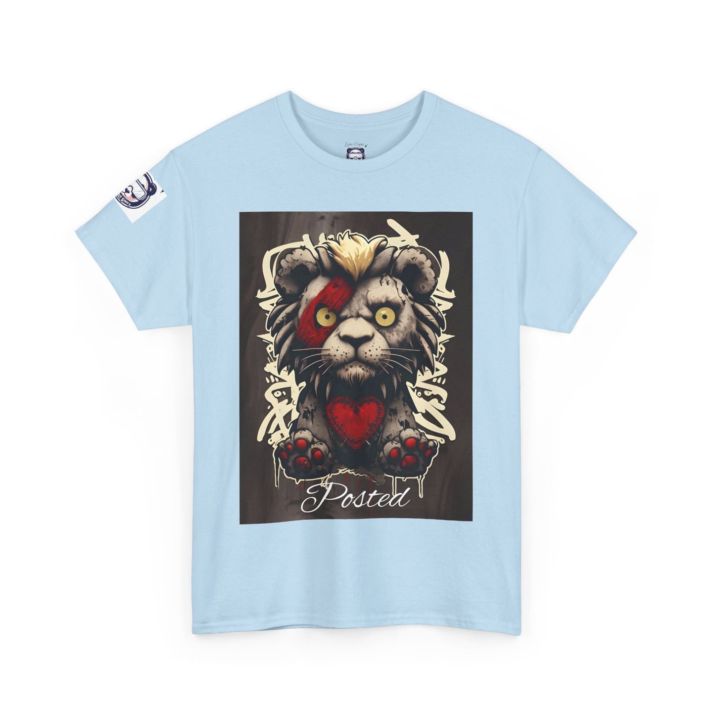 Posted Lion Unisex Heavy Cotton Tee