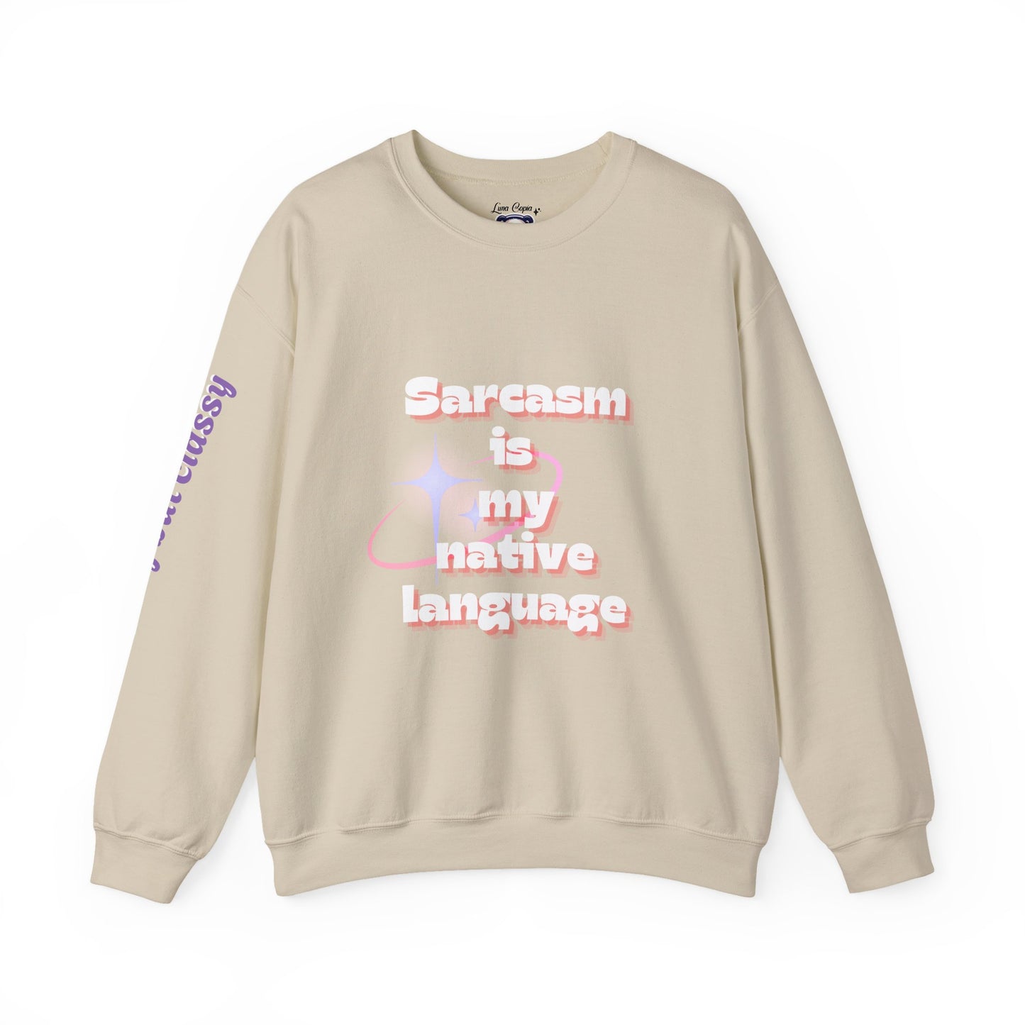 Sarcasm Is My Native Language Unisex Heavy Blend™ Crewneck Sweatshirt