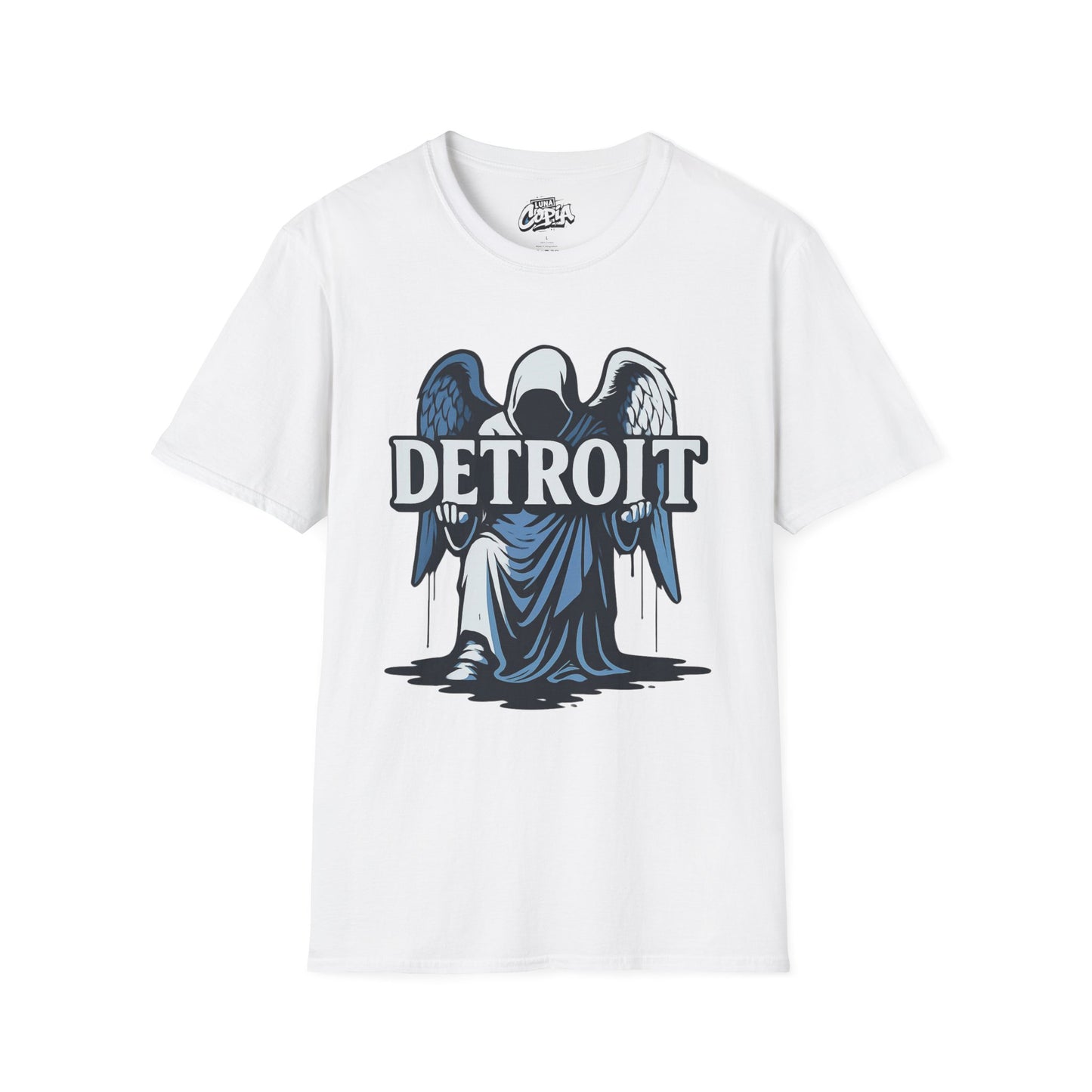 Detroit 313 Angel Unisex Softstyle Graphic Tee