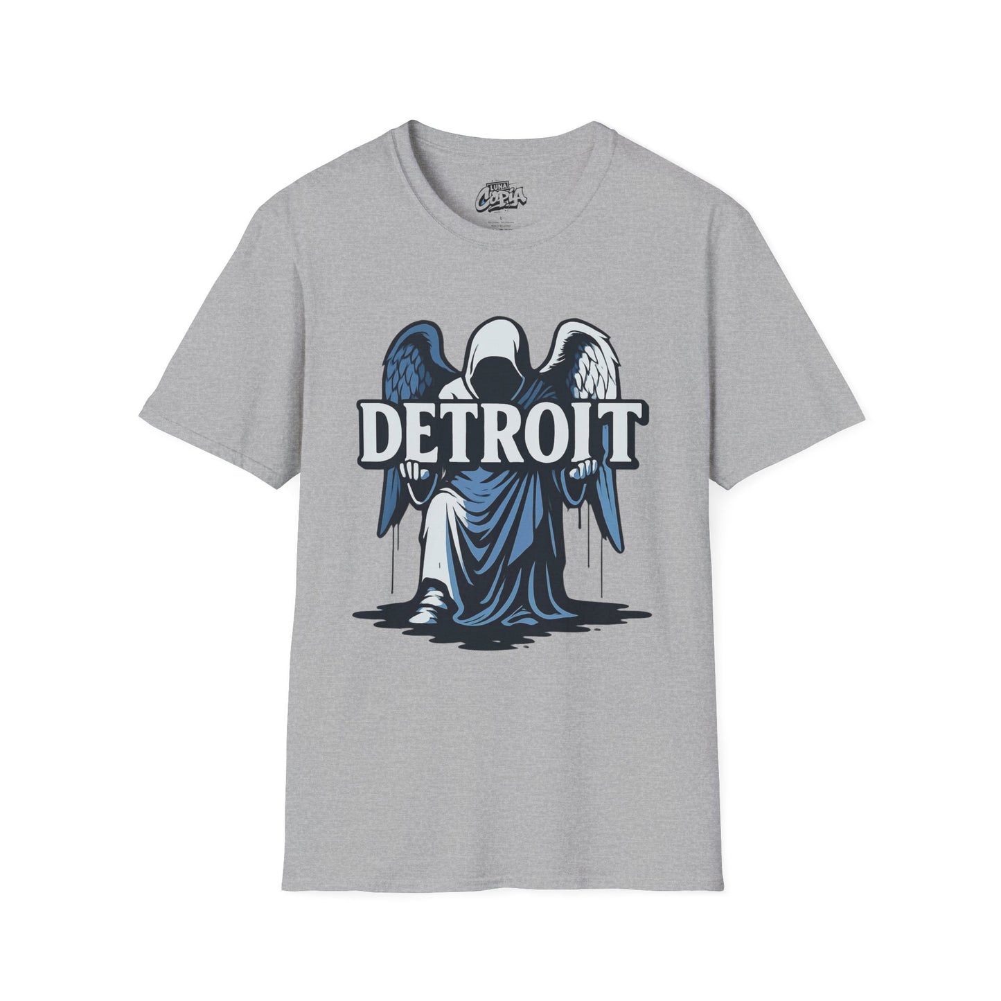 Detroit 313 Angel Unisex Softstyle Graphic Tee