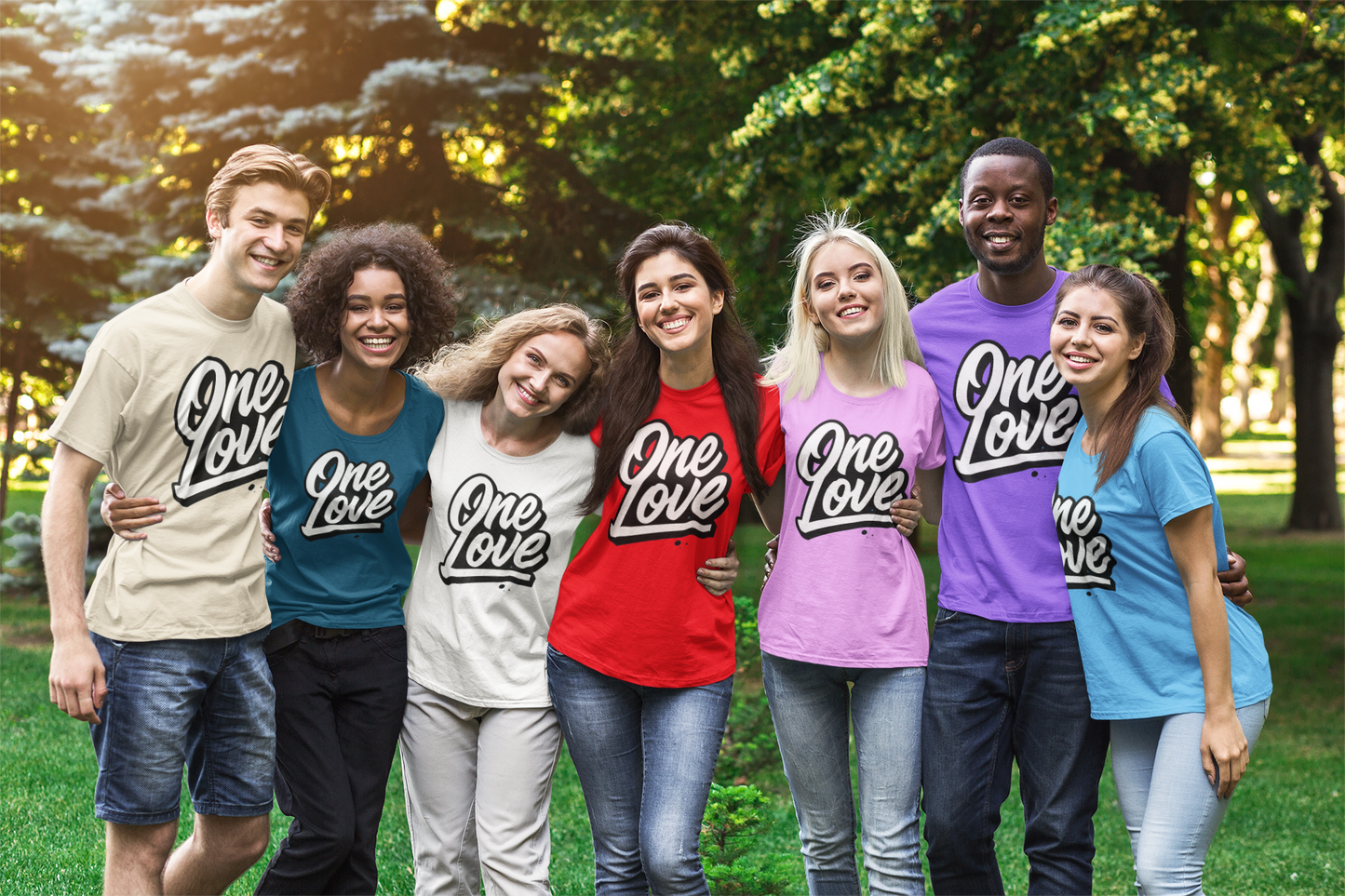 One Love' Design, Streetwear Tee