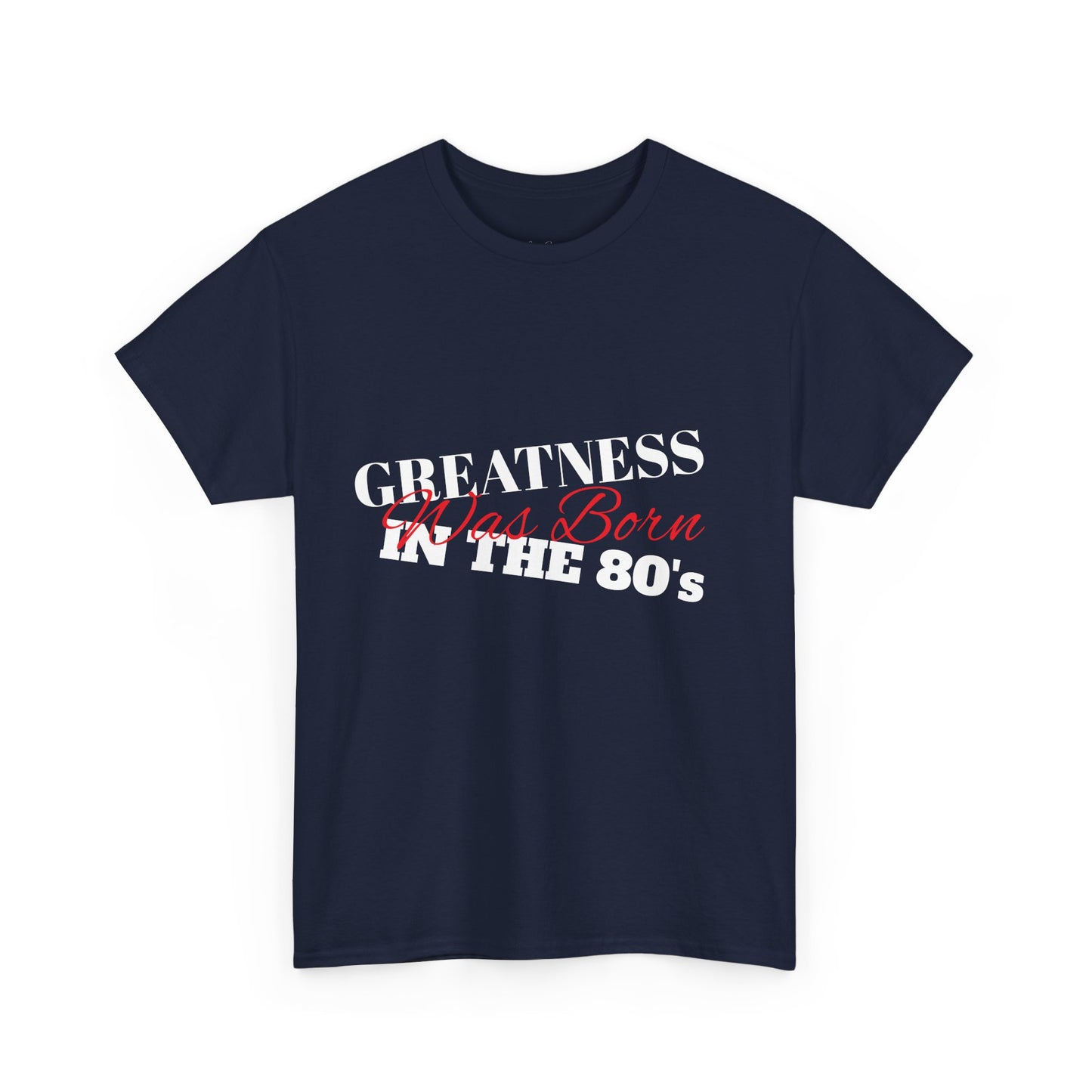 1980s Greatness Unisex Tee, Retro Graphic T-Shirt, Vintage Inspired Shirt, Birthday Gift, Classic Cotton Top