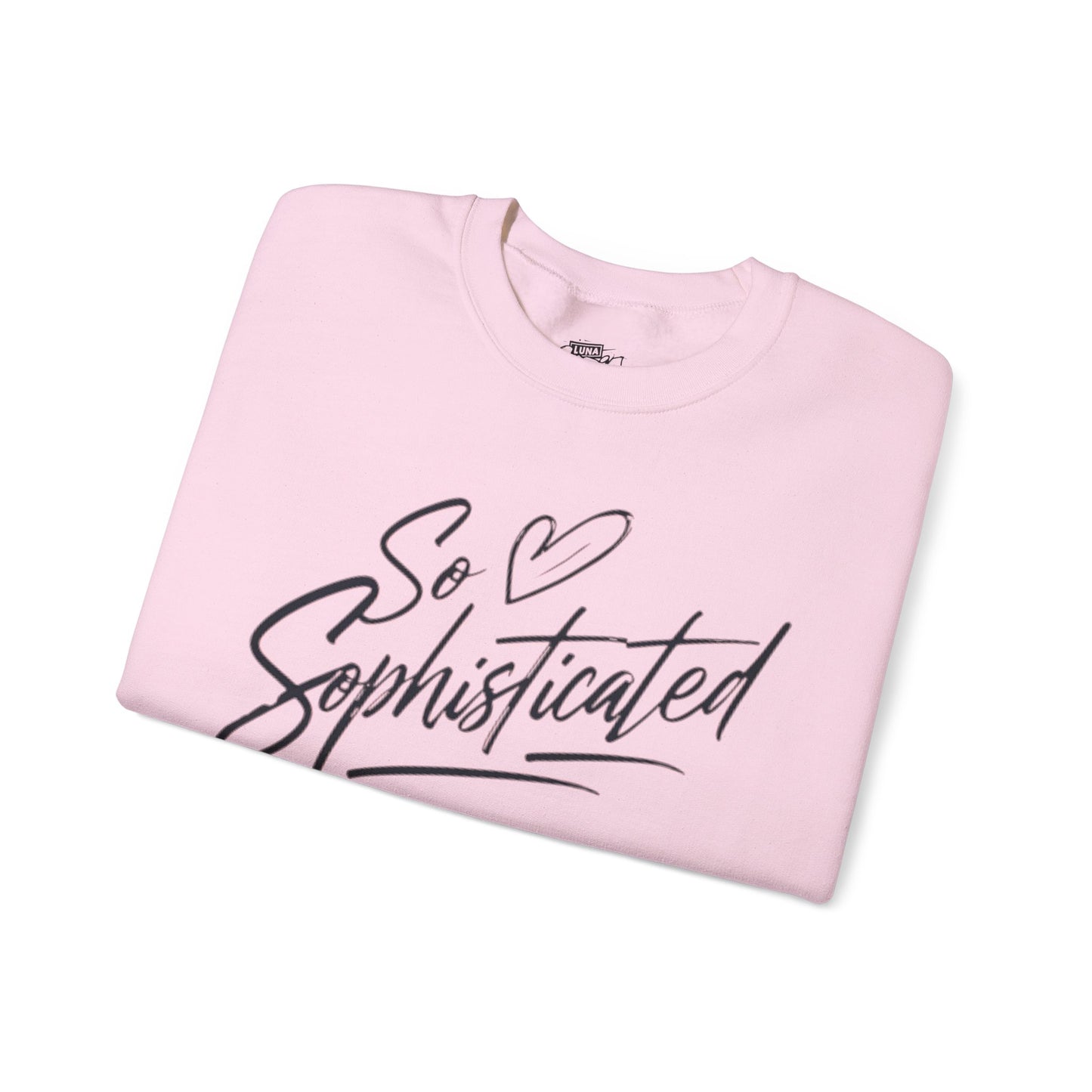 Sophisticated Love Crewneck Sweatshirt, Cozy Sweatshirt, Gift for Her, Fashionable Pullover, Unique Casual Wear