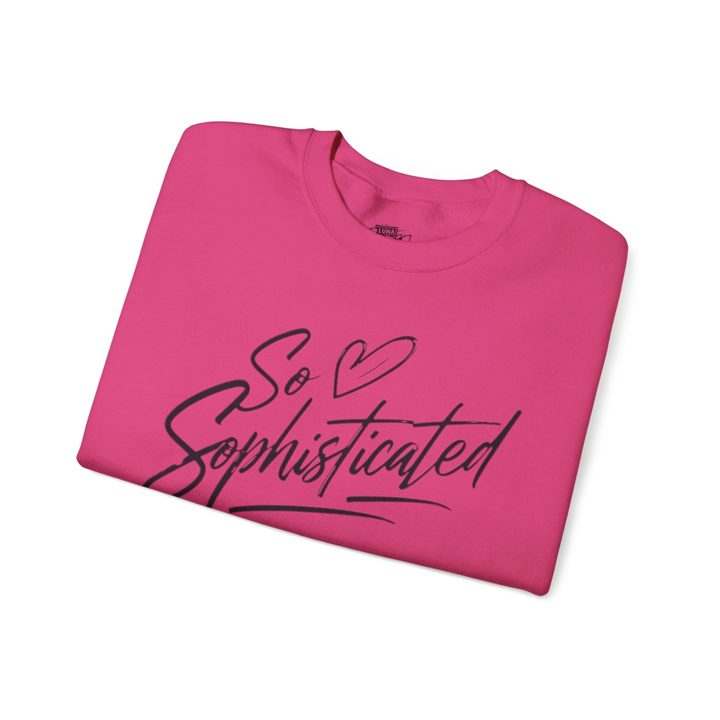 Sophisticated Love Crewneck Sweatshirt, Cozy Sweatshirt, Gift for Her, Fashionable Pullover, Unique Casual Wear