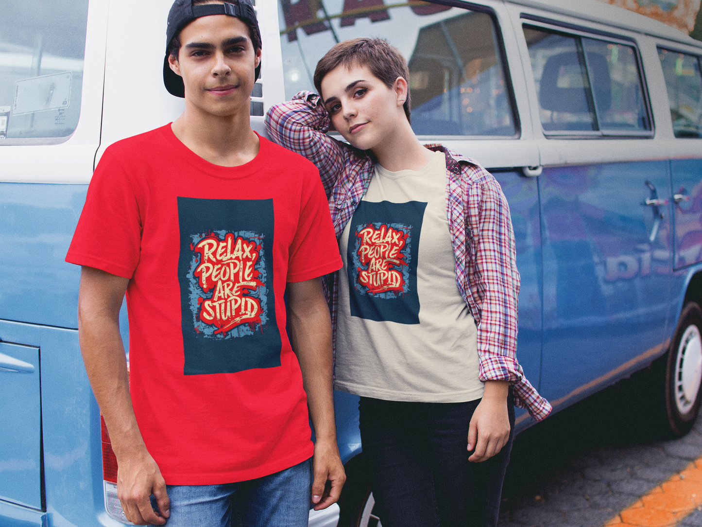 Relax People Are Stupid Unisex Heavy Cotton Tee