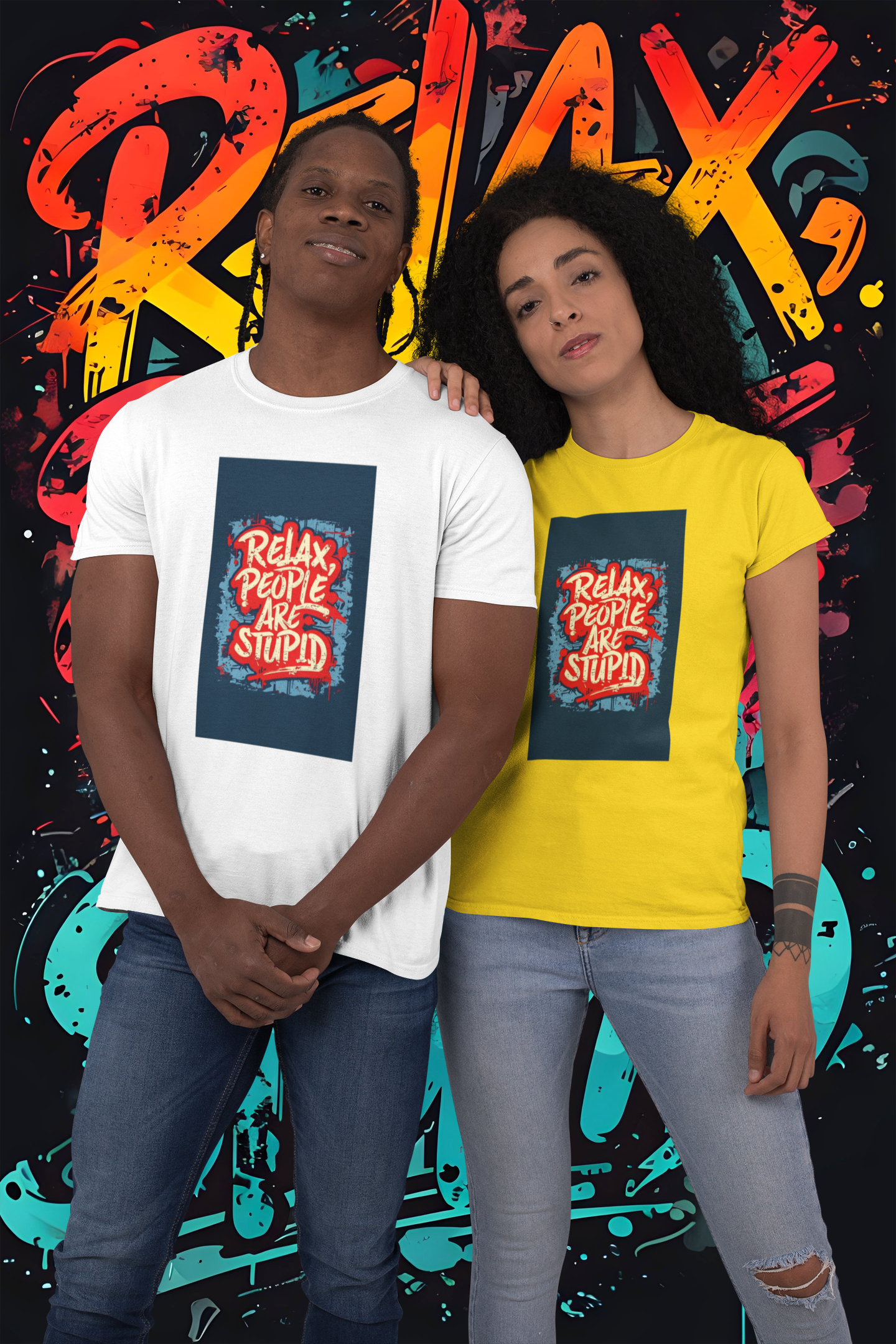 Relax People Are Stupid Unisex Heavy Cotton Tee