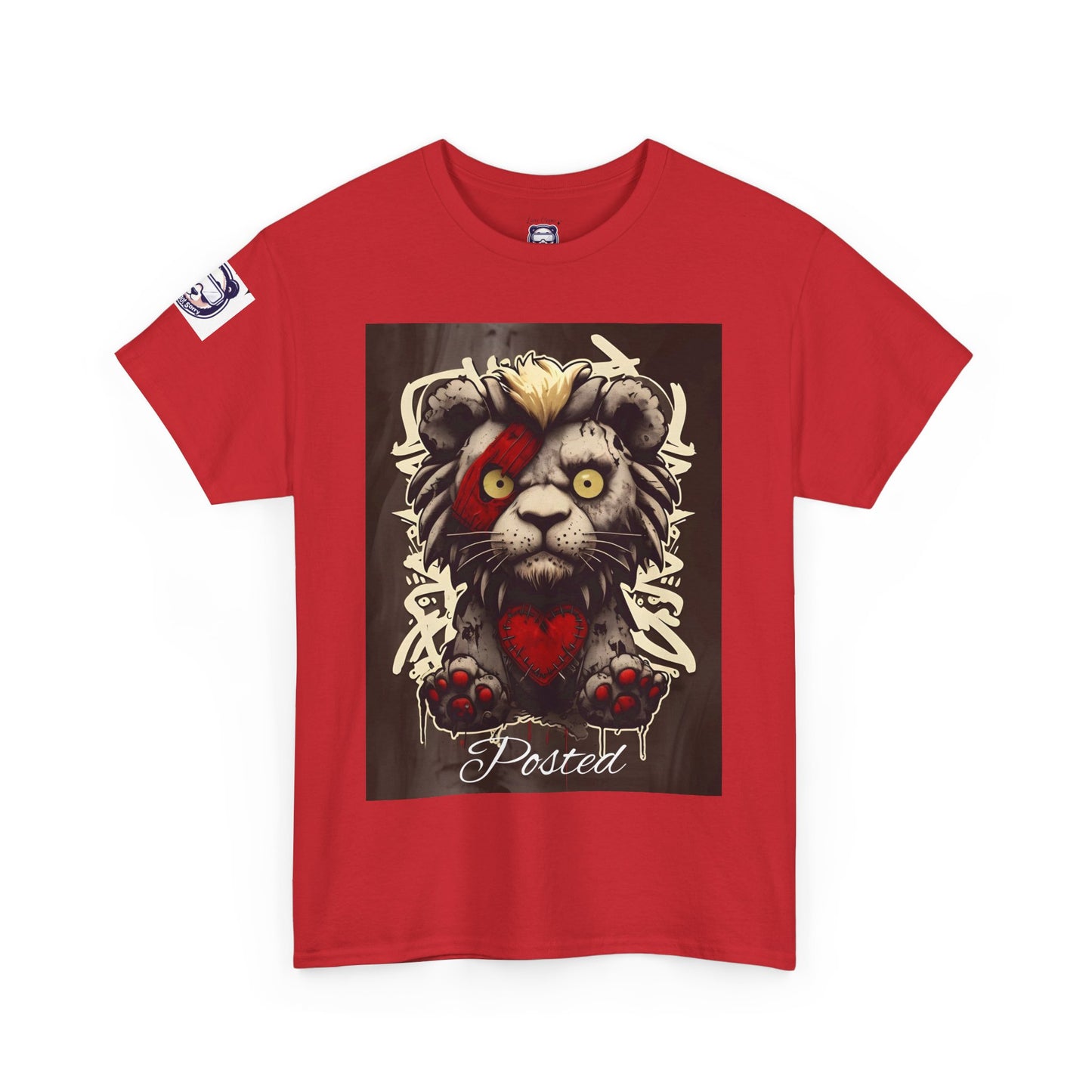 Posted Lion Unisex Heavy Cotton Tee