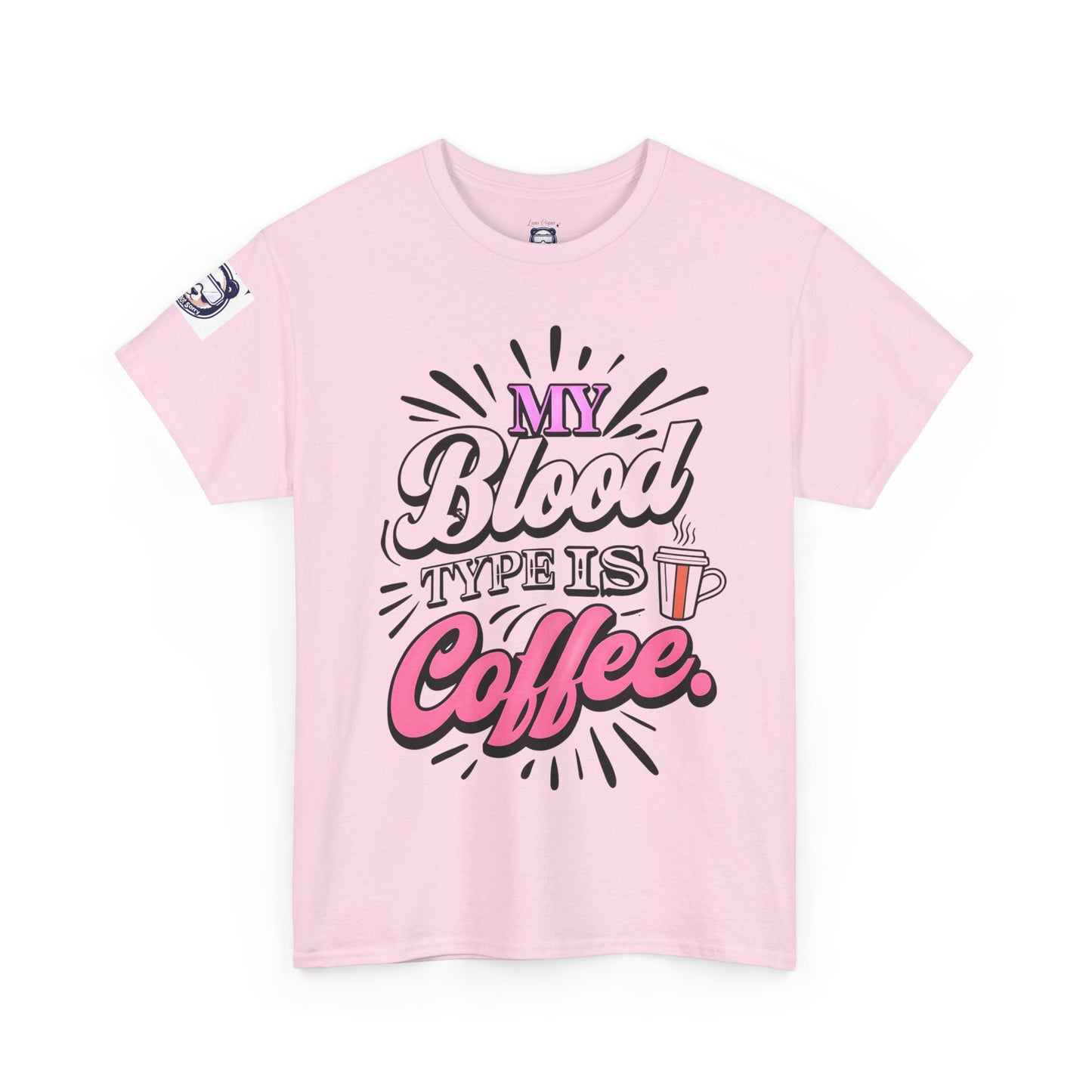 My Blood Type Is Coffee Unisex Heavy Cotton Tee