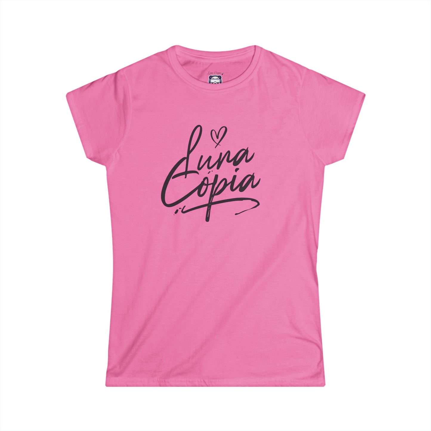 Luna Copia Women's Softstyle Tee - Chic & Playful Graphic T-Shirt