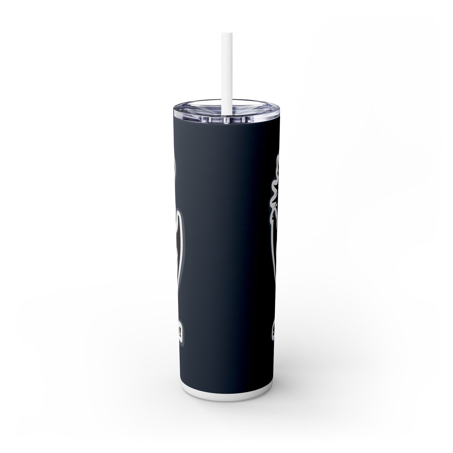 Sorry Not Sorry Skinny Tumbler with Straw, 20oz