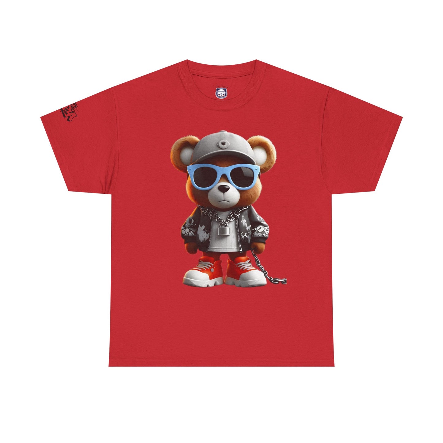 Prosper Bear Graphic Unisex Heavy Cotton Tee - Statement Streetwear