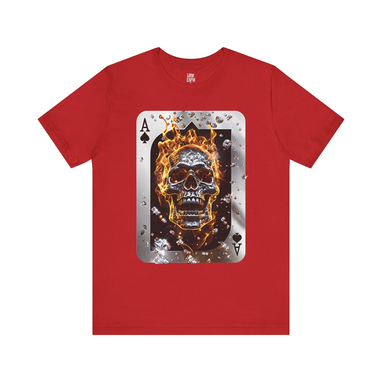 Flaming Skull Unisex Tee - Edgy Graphic Short Sleeve T-Shirt