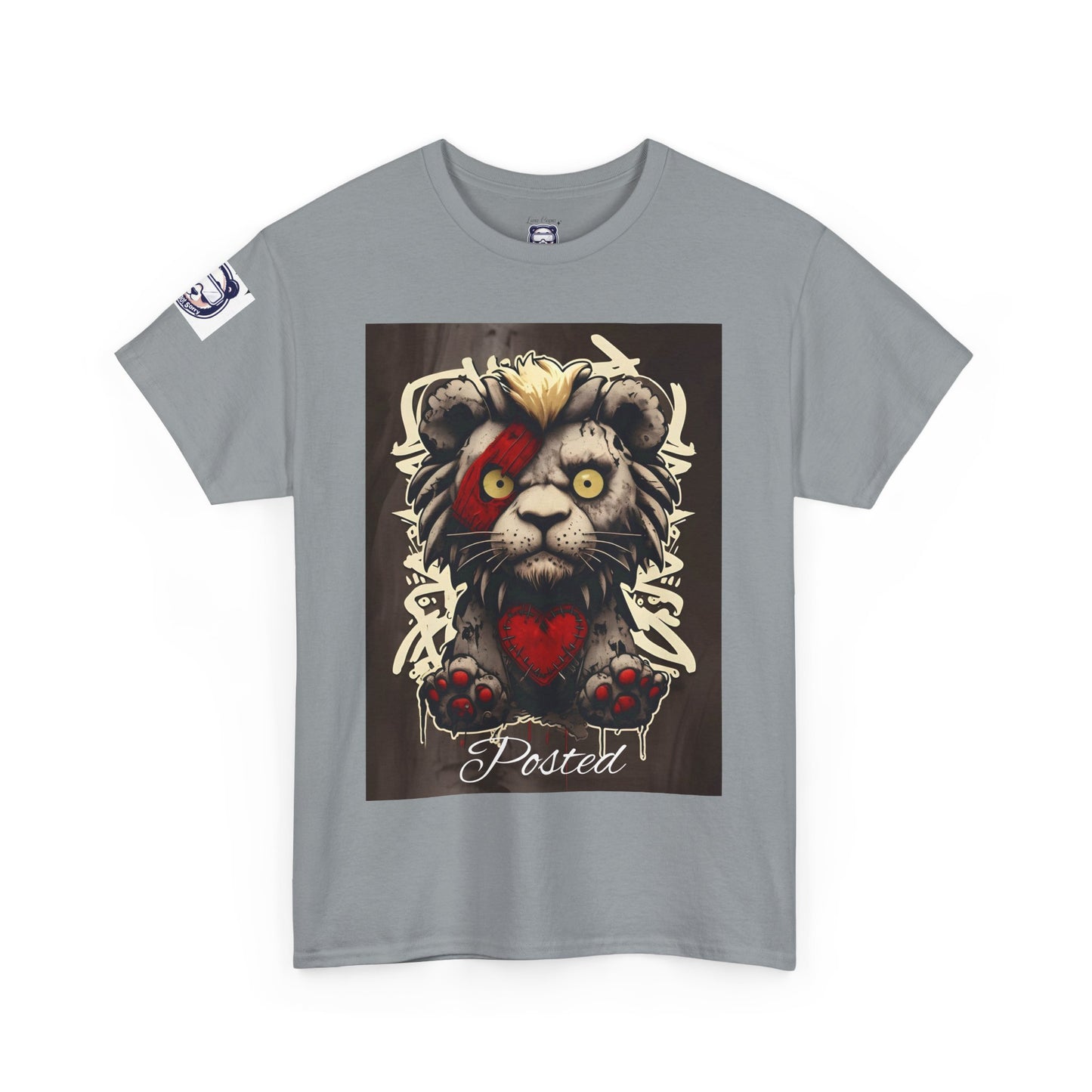 Posted Lion Unisex Heavy Cotton Tee