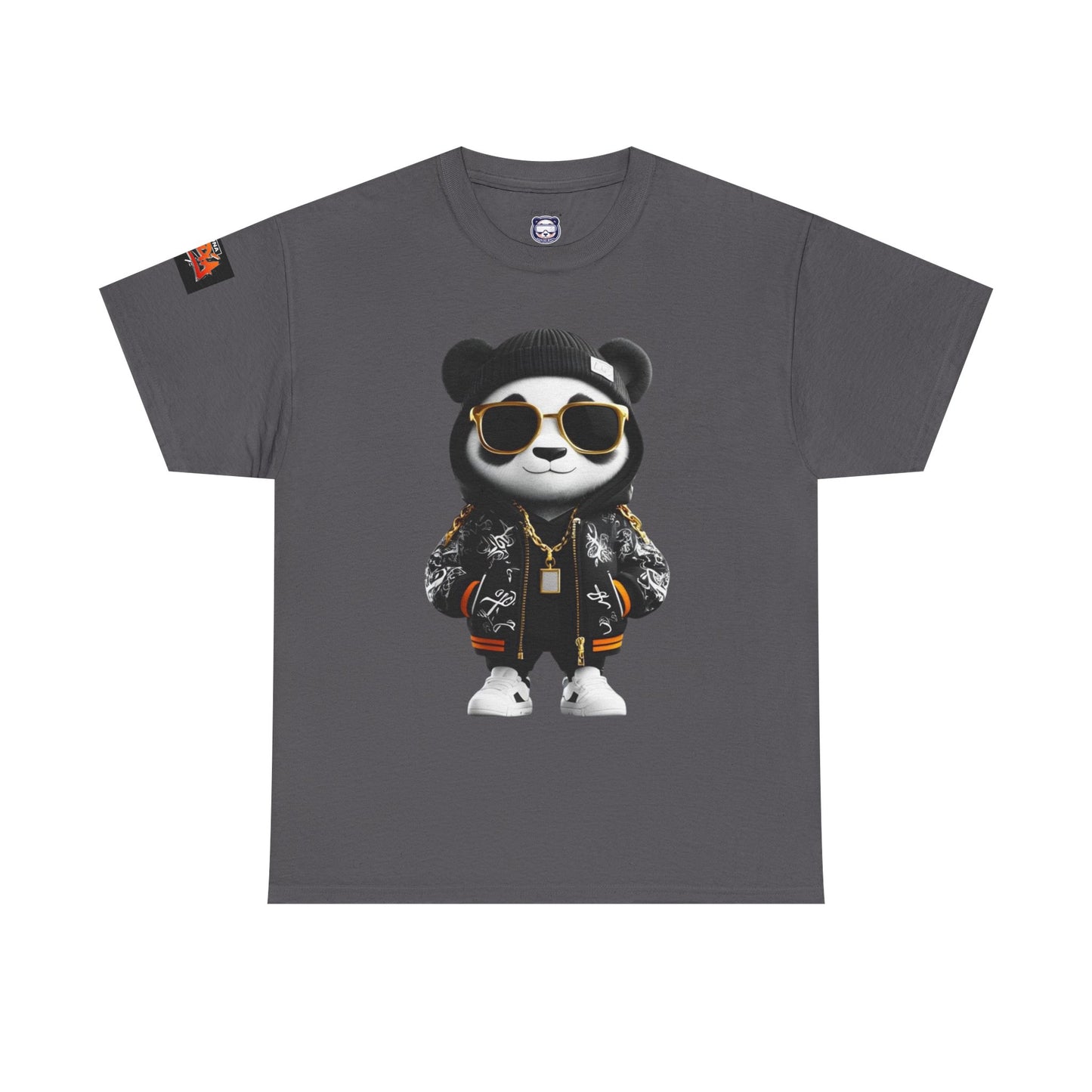 Luna Copia Panda Tee, Hustle Hard Motivation T-Shirt, Unisex Cotton Shirt, Lunar Bear Illustration, Graphic Panda Top