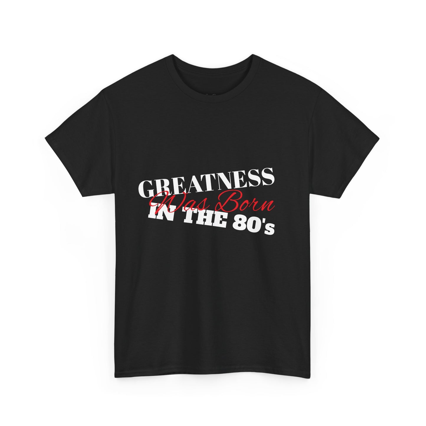 1980s Greatness Unisex Tee, Retro Graphic T-Shirt, Vintage Inspired Shirt, Birthday Gift, Classic Cotton Top