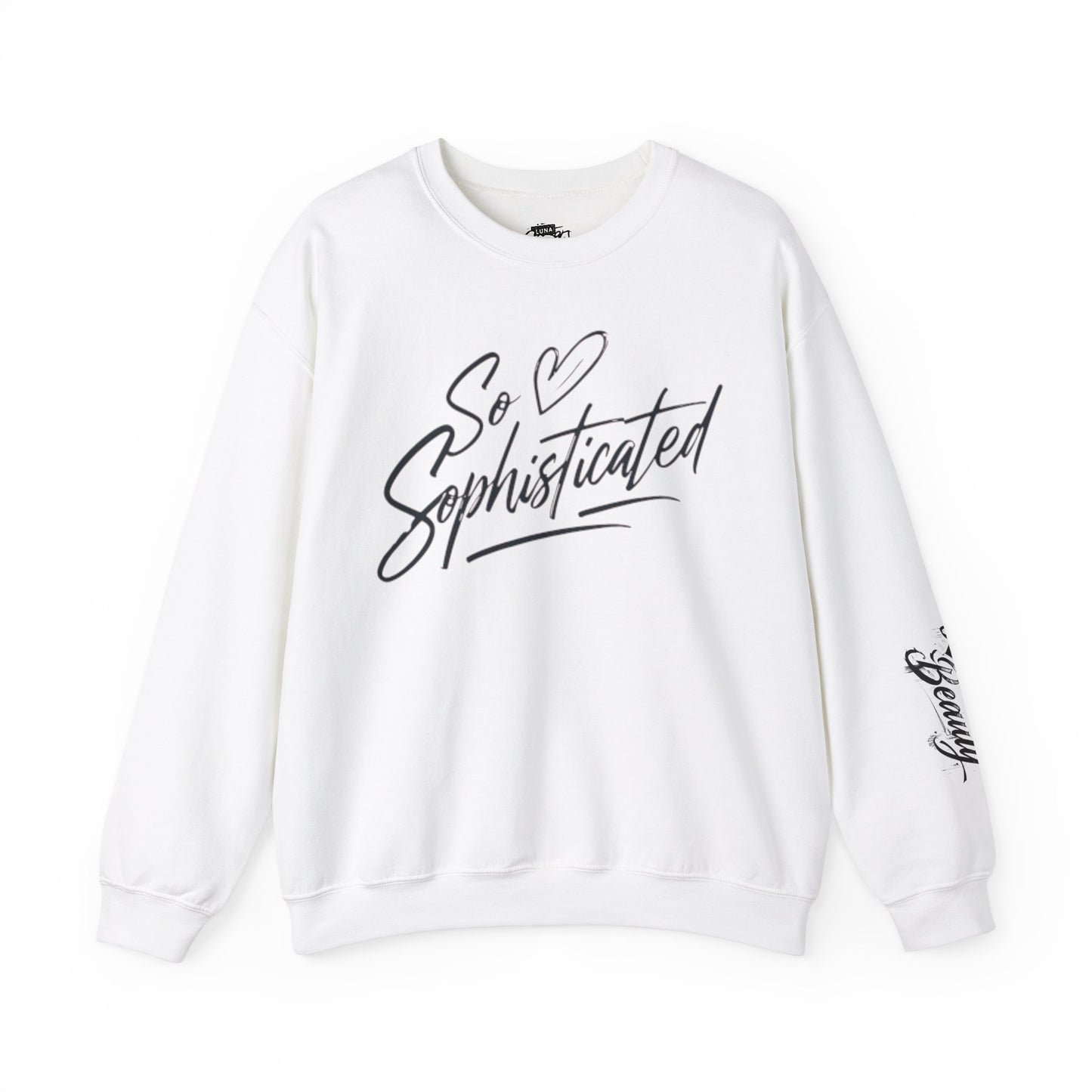 Sophisticated Love Crewneck Sweatshirt, Cozy Sweatshirt, Gift for Her, Fashionable Pullover, Unique Casual Wear