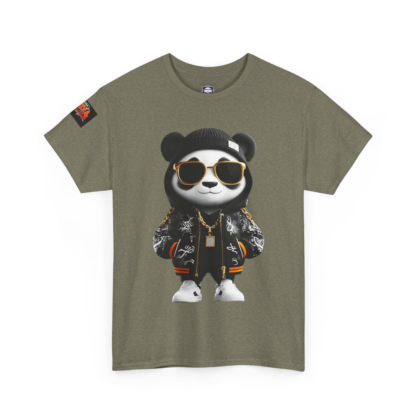Luna Copia Panda Tee, Hustle Hard Motivation T-Shirt, Unisex Cotton Shirt, Lunar Bear Illustration, Graphic Panda Top