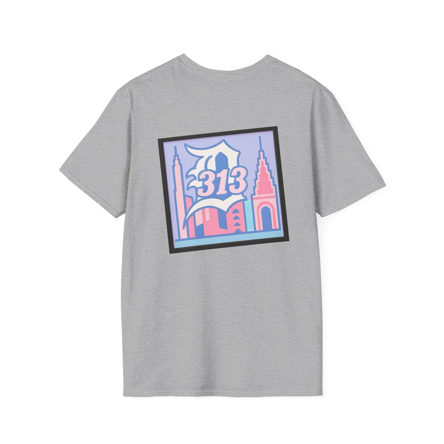 Detroit Angel Graphic T-Shirt, Vintage Detroit Tee, Soft Cotton Shirt, 313 City Pride Merch, Cute Casual Wear for All Occasions