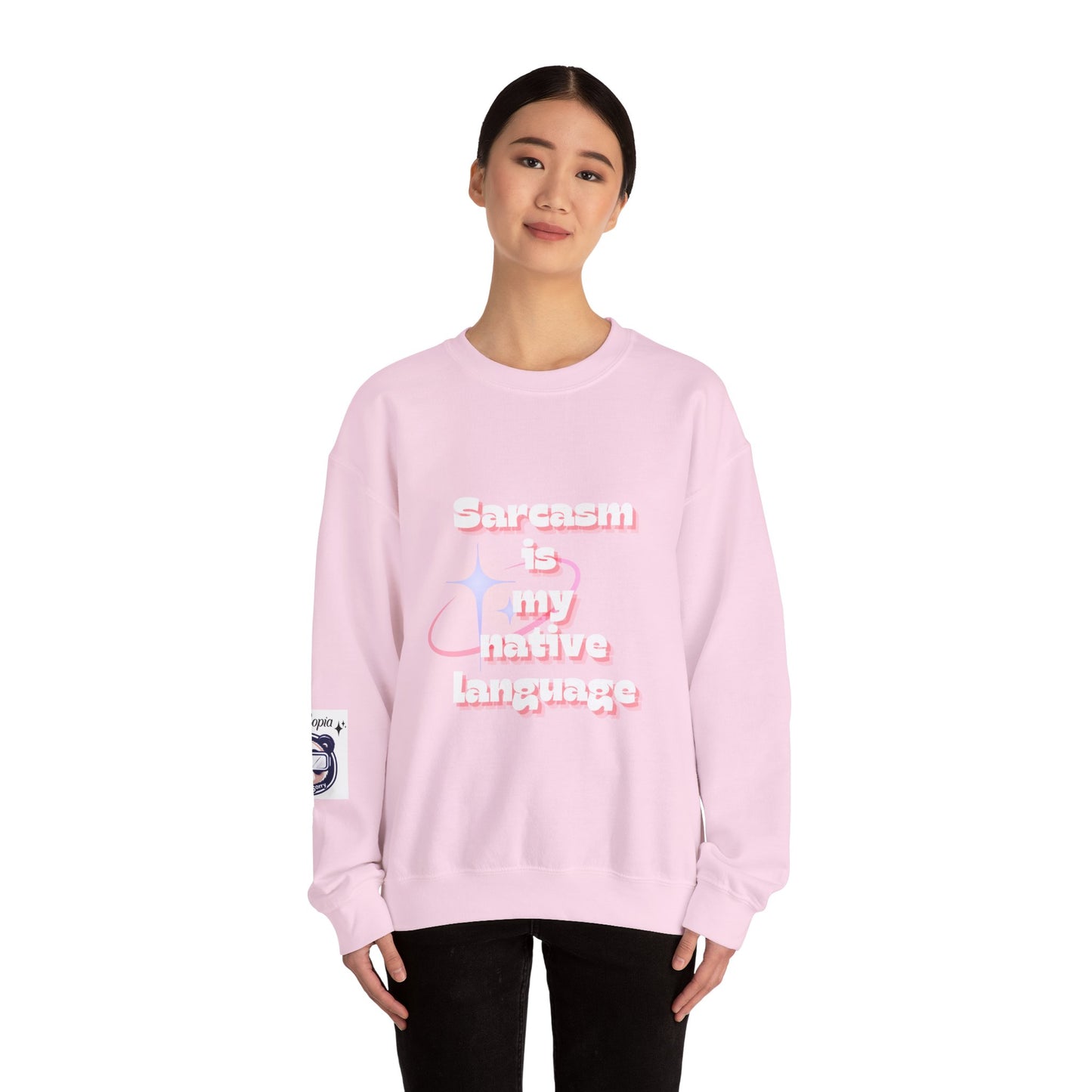 Sarcasm Is My Native Language Unisex Heavy Blend™ Crewneck Sweatshirt