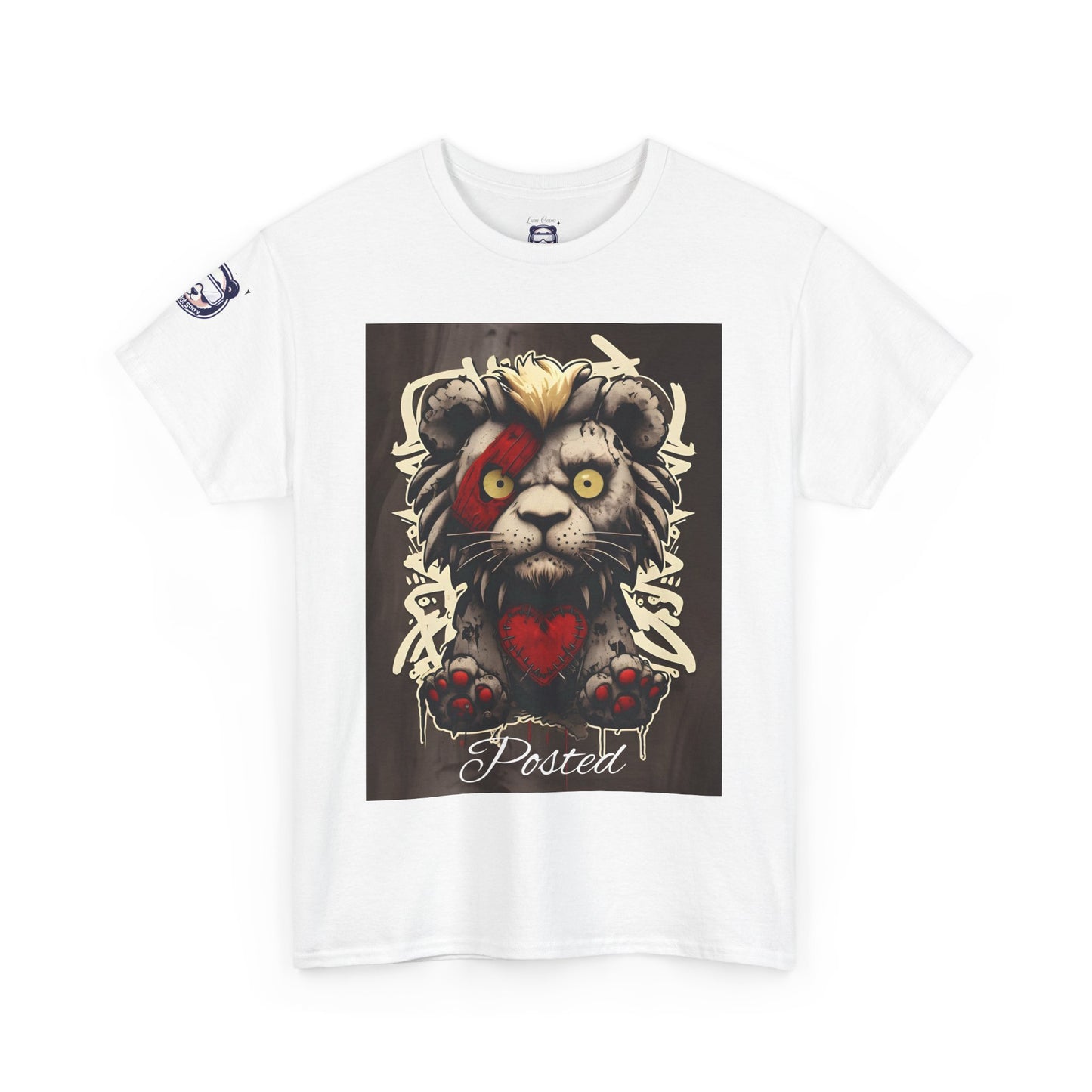 Posted Lion Unisex Heavy Cotton Tee