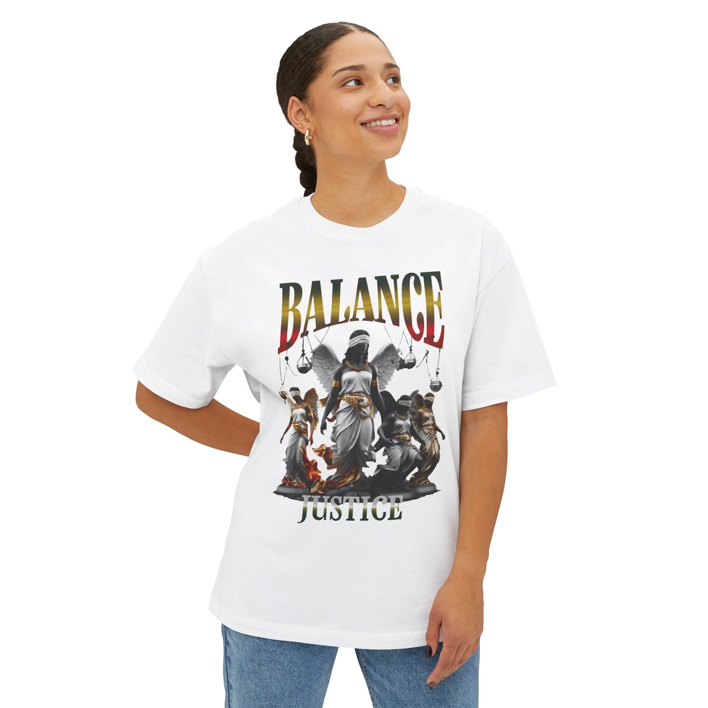 Balance and Justice Graphic Tee