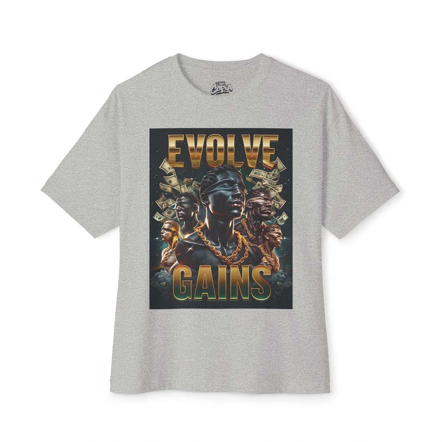 Evolve Gains Unisex Oversized Boxy Tee - Bold Streetwear Style