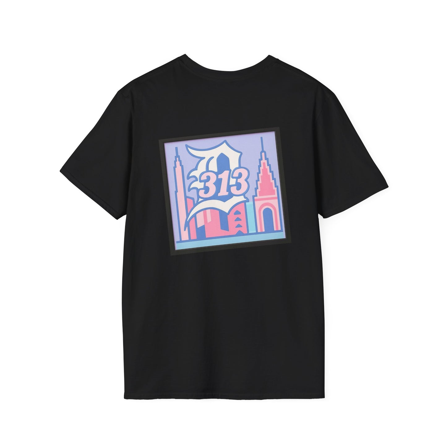 Detroit Angel Graphic T-Shirt, Vintage Detroit Tee, Soft Cotton Shirt, 313 City Pride Merch, Cute Casual Wear for All Occasions