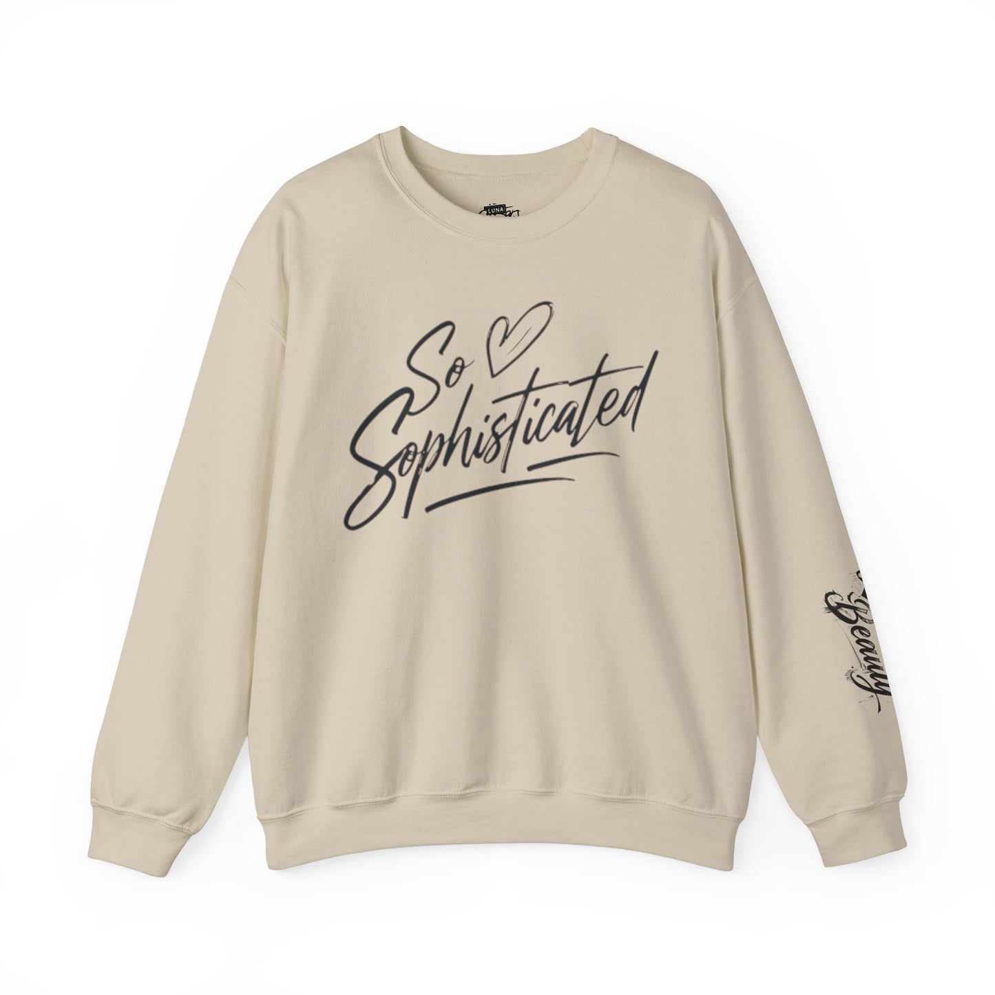 Sophisticated Love Crewneck Sweatshirt, Cozy Sweatshirt, Gift for Her, Fashionable Pullover, Unique Casual Wear