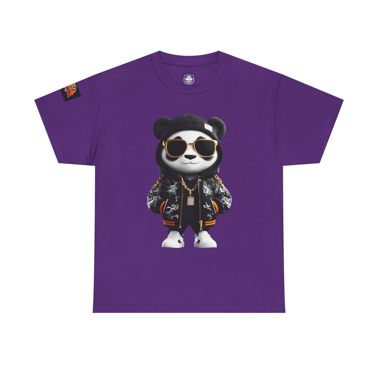 Luna Copia Panda Tee, Hustle Hard Motivation T-Shirt, Unisex Cotton Shirt, Lunar Bear Illustration, Graphic Panda Top