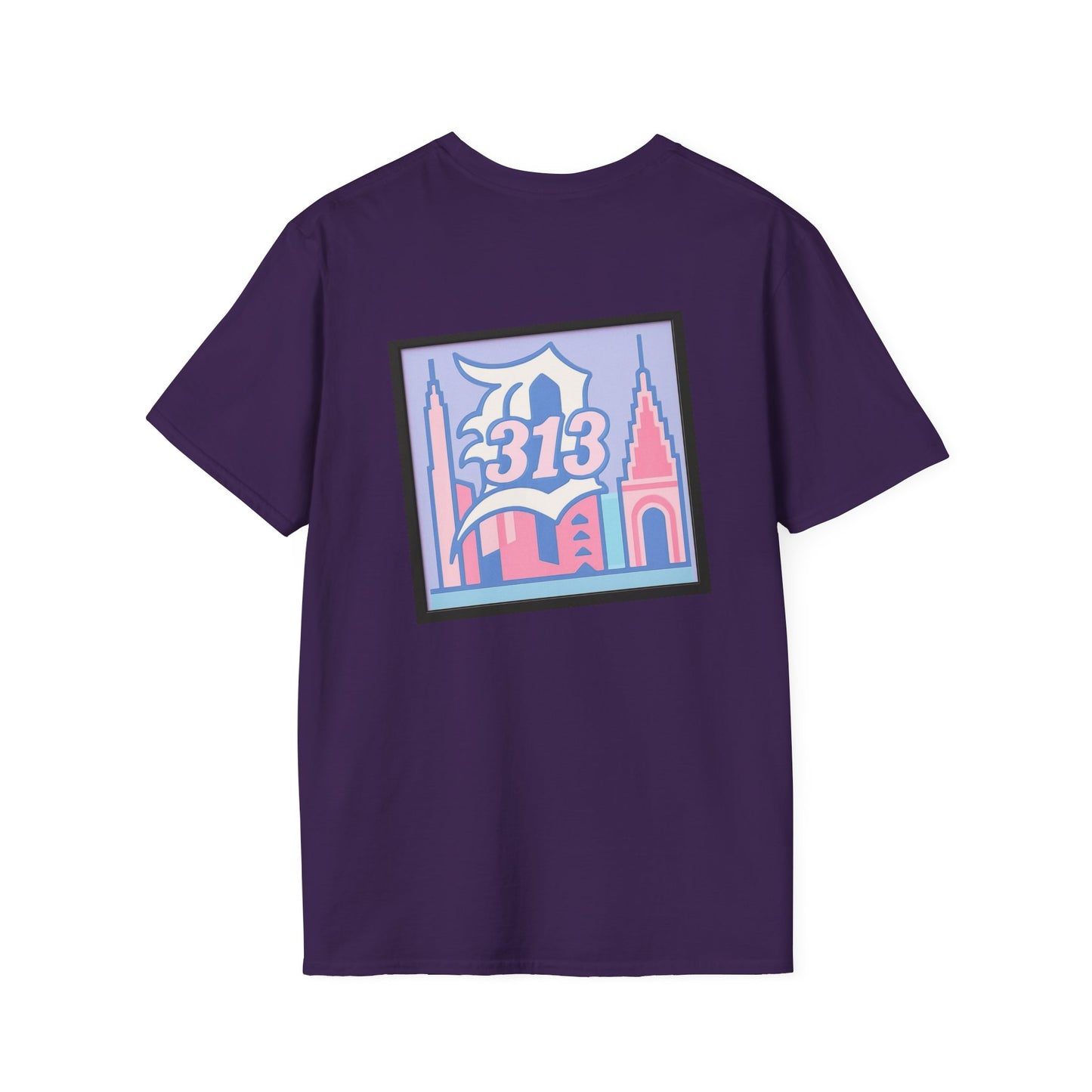 Detroit Angel Graphic T-Shirt, Vintage Detroit Tee, Soft Cotton Shirt, 313 City Pride Merch, Cute Casual Wear for All Occasions