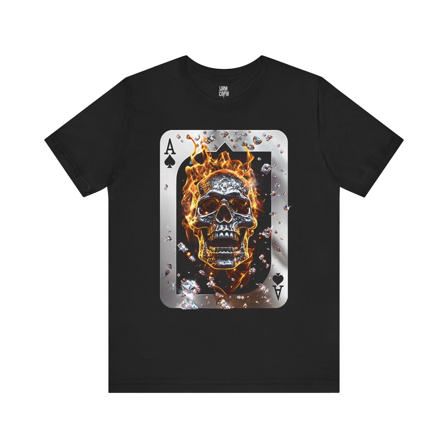 Flaming Skull Unisex Tee - Edgy Graphic Short Sleeve T-Shirt