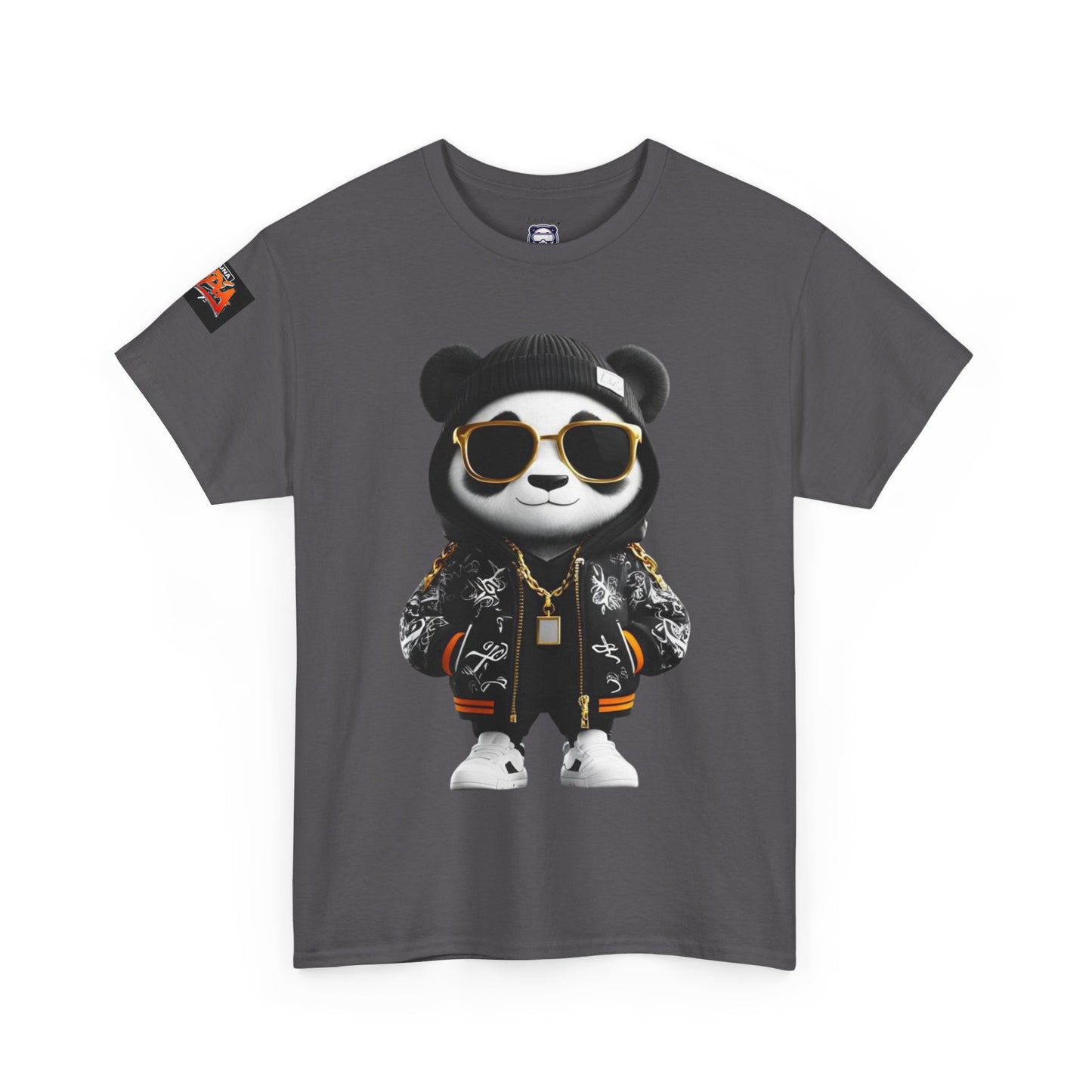 Luna Copia Panda Tee, Hustle Hard Motivation T-Shirt, Unisex Cotton Shirt, Lunar Bear Illustration, Graphic Panda Top