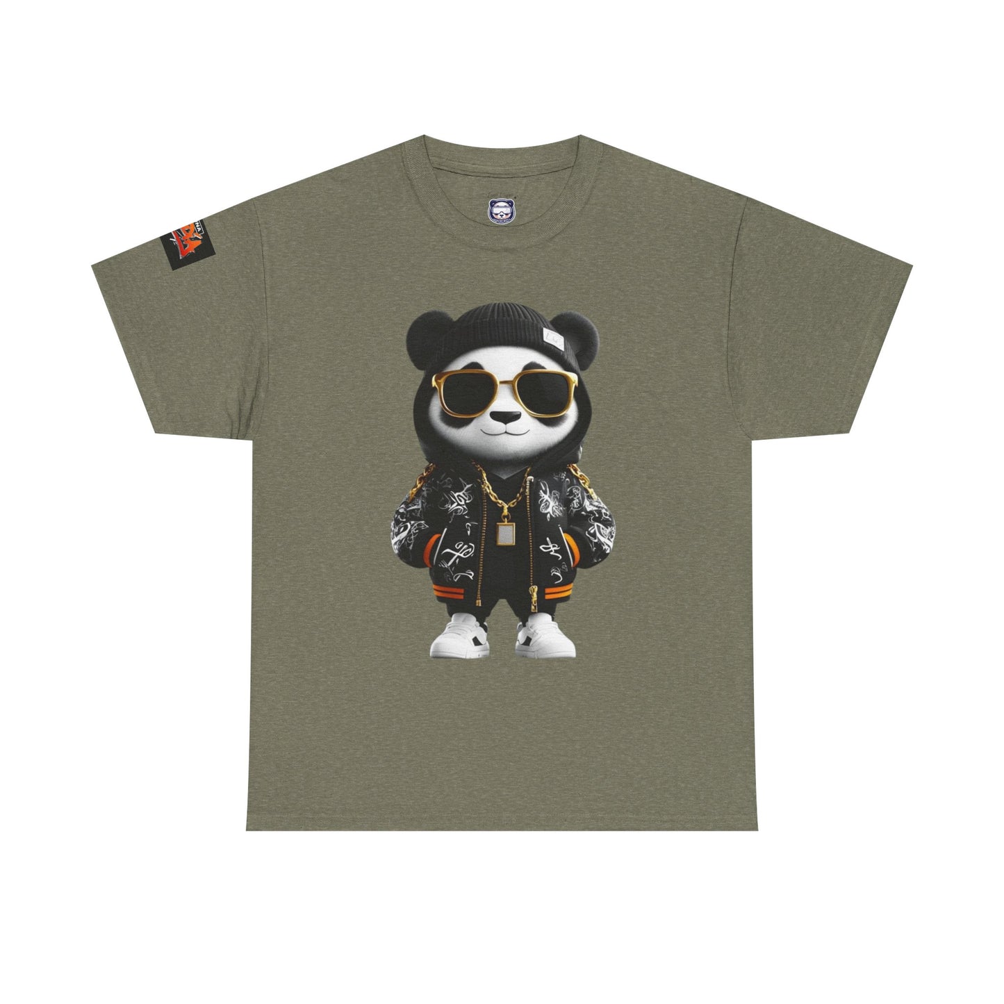 Luna Copia Panda Tee, Hustle Hard Motivation T-Shirt, Unisex Cotton Shirt, Lunar Bear Illustration, Graphic Panda Top