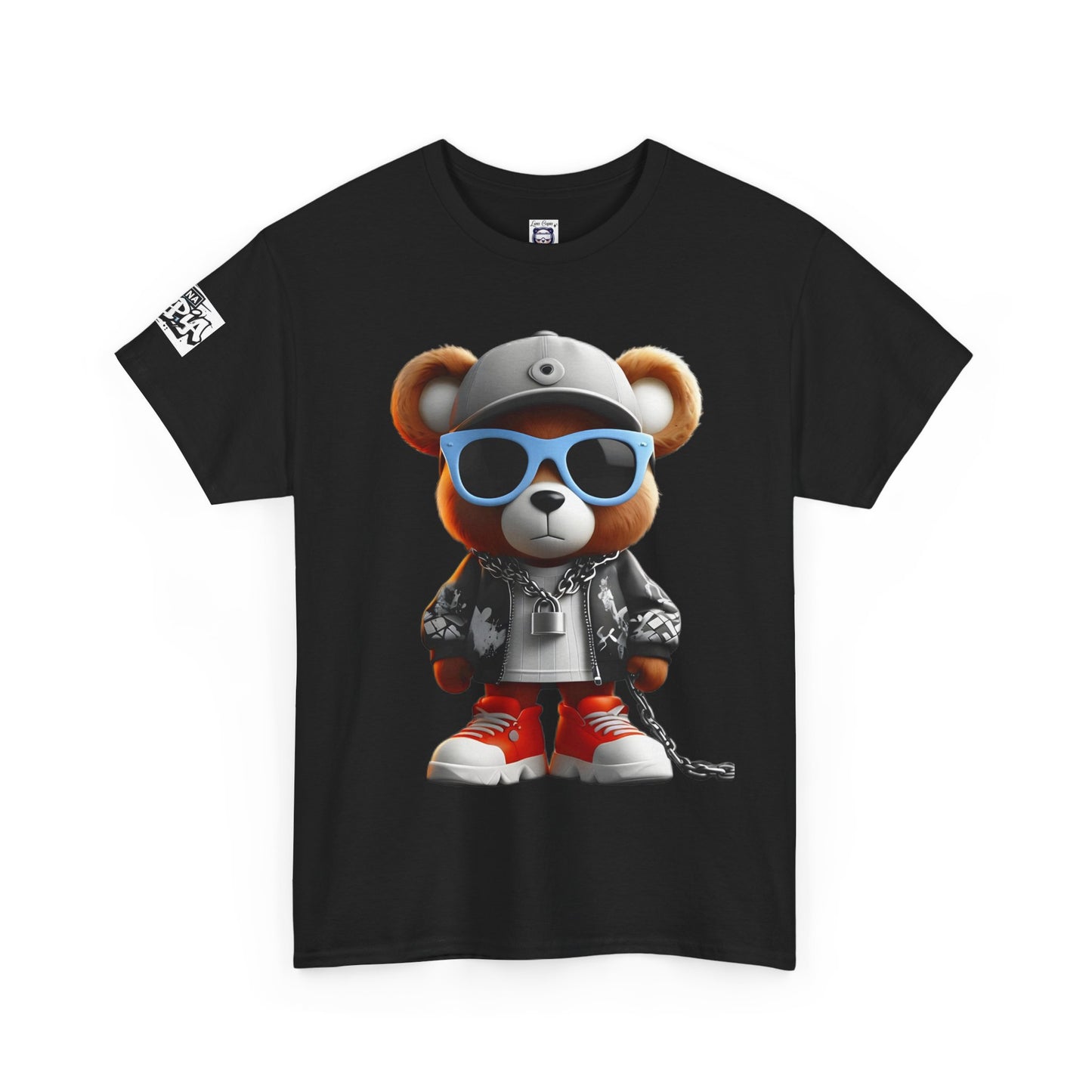 Prosper Bear Graphic Unisex Heavy Cotton Tee - Statement Streetwear