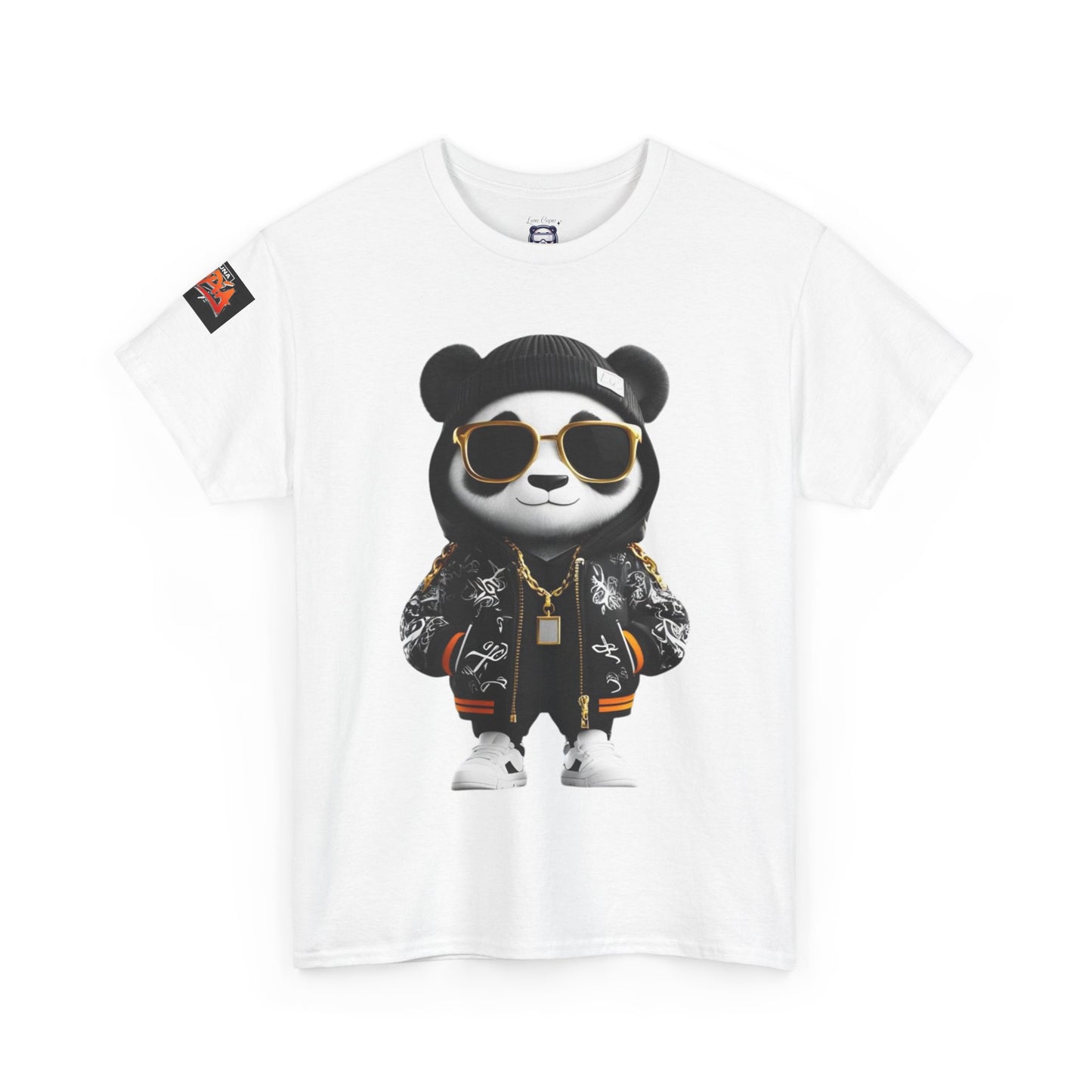 Luna Copia Panda Tee, Hustle Hard Motivation T-Shirt, Unisex Cotton Shirt, Lunar Bear Illustration, Graphic Panda Top