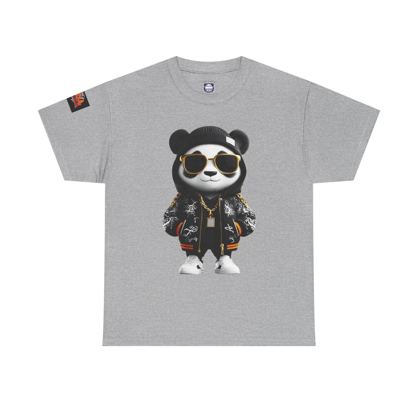 Luna Copia Panda Tee, Hustle Hard Motivation T-Shirt, Unisex Cotton Shirt, Lunar Bear Illustration, Graphic Panda Top
