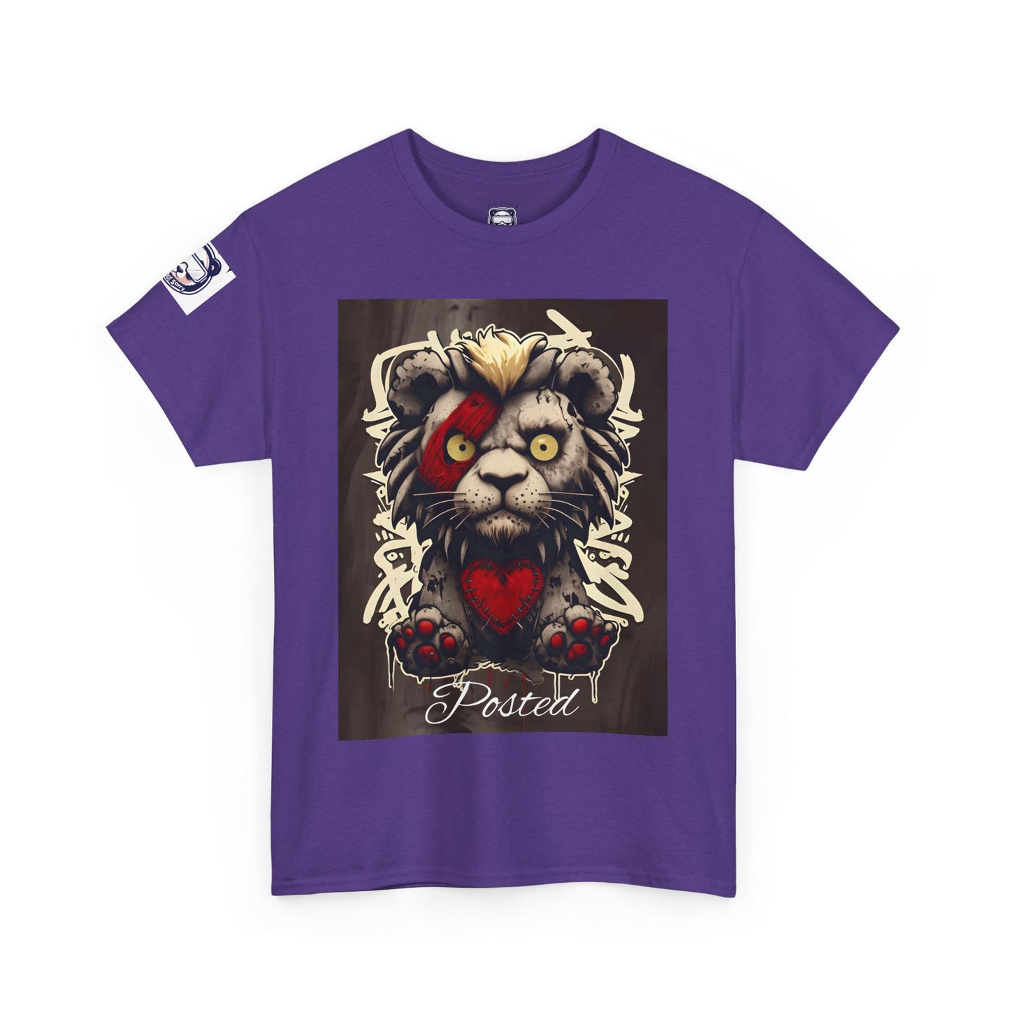 Posted Lion Unisex Heavy Cotton Tee