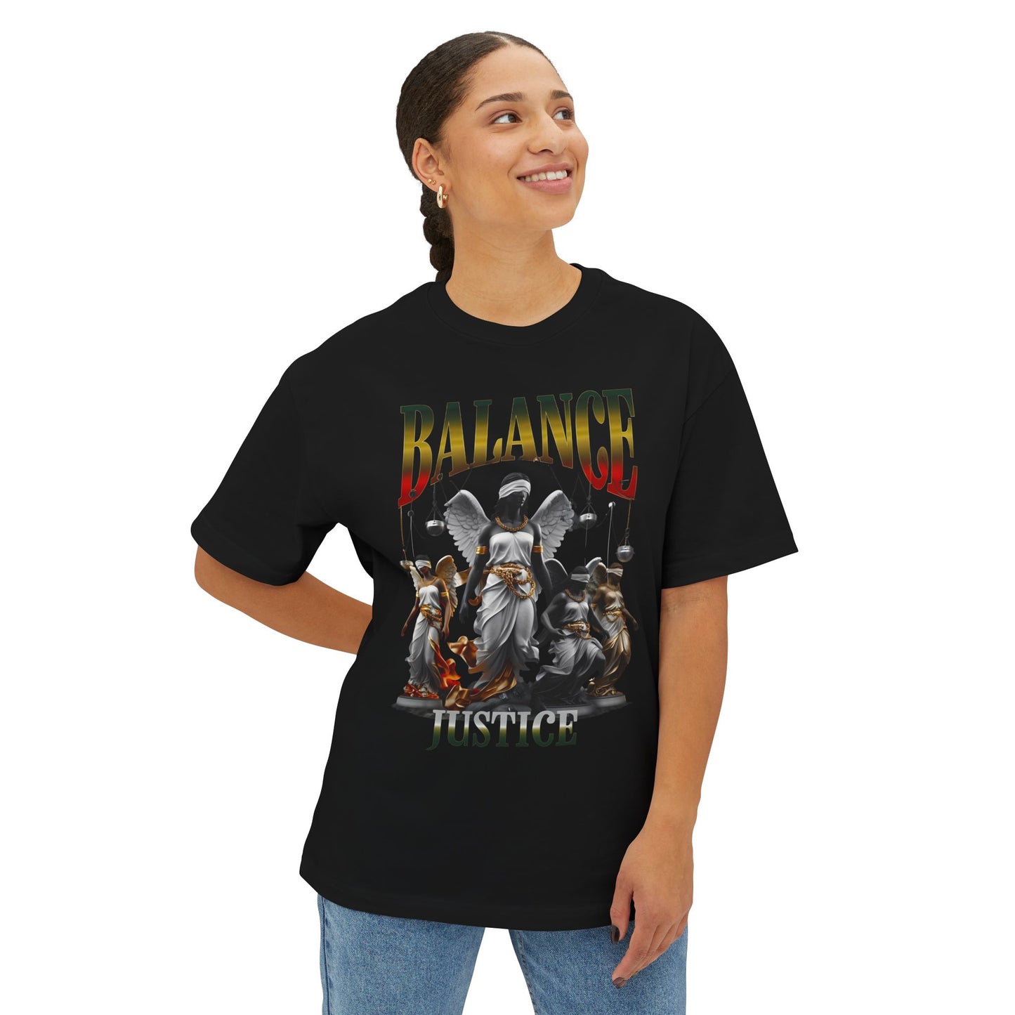 Balance and Justice Graphic Tee