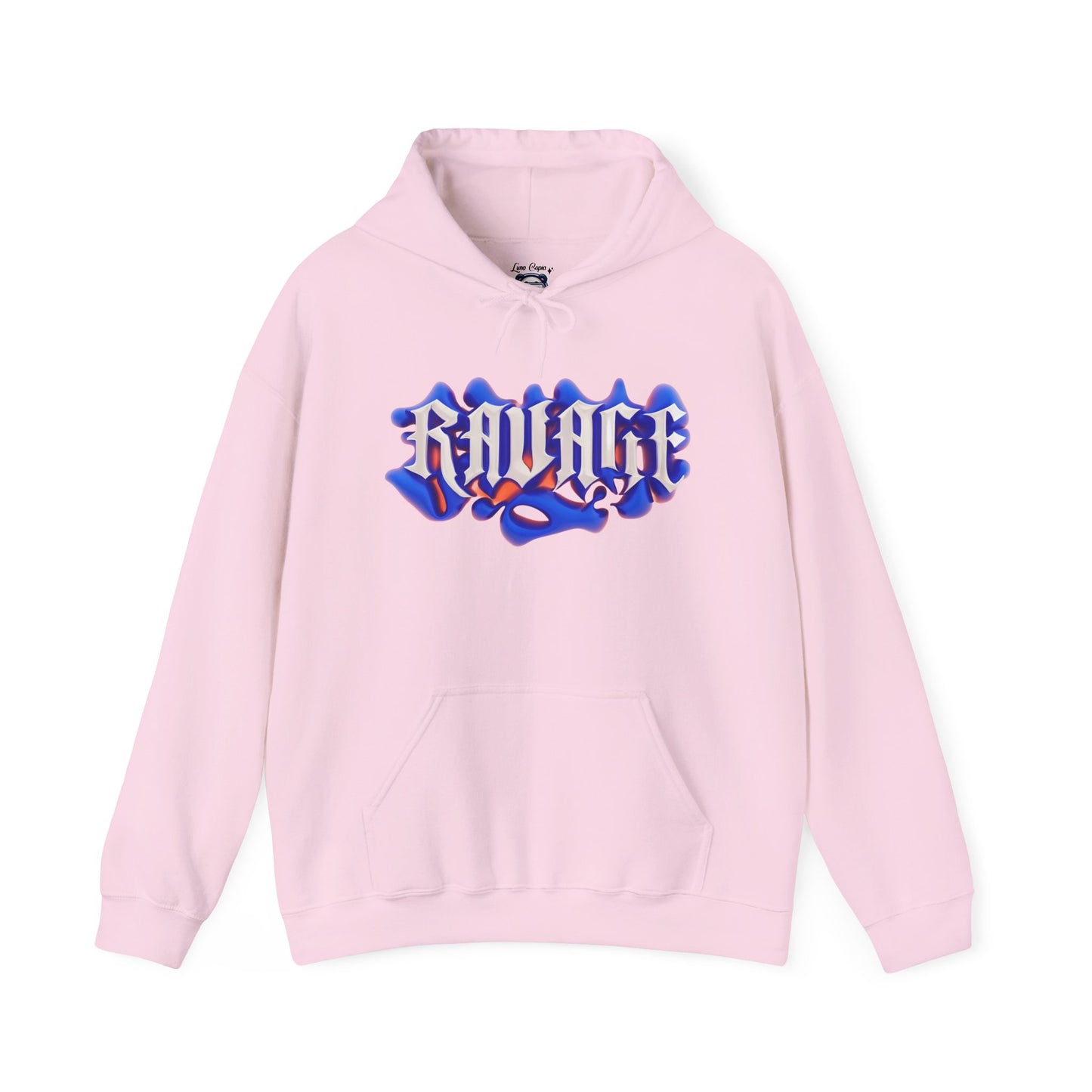 Ravage Life Graphic Hooded Sweatshirt, Streetwear Style Pullover, Casual Outing Wear, Unique Gift for Teens & Adults, Trendy Layering Piece