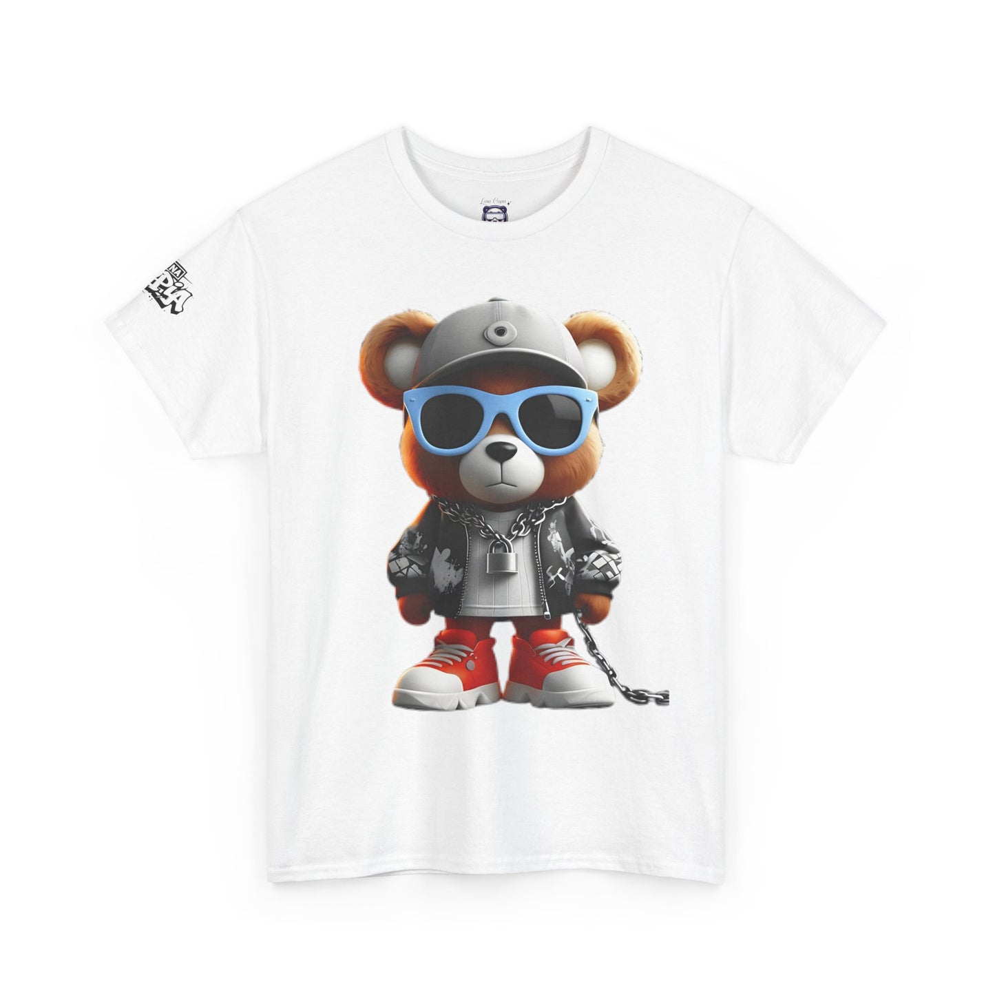 Prosper Bear Graphic Unisex Heavy Cotton Tee - Statement Streetwear