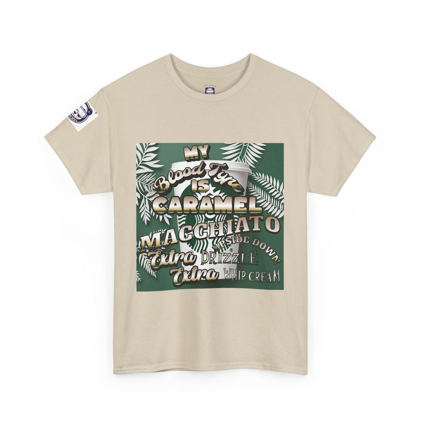 Coffee Lover Tee - Caramel Macchiato Design