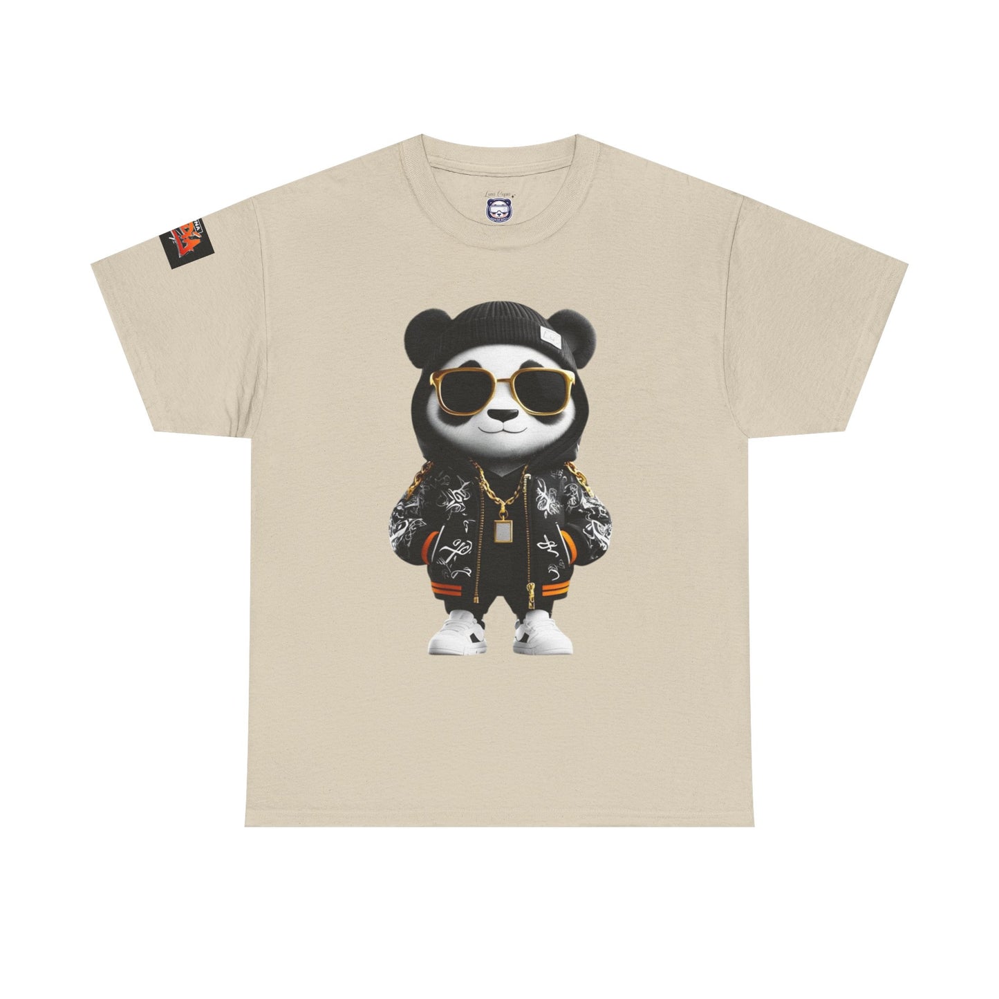 Luna Copia Panda Tee, Hustle Hard Motivation T-Shirt, Unisex Cotton Shirt, Lunar Bear Illustration, Graphic Panda Top
