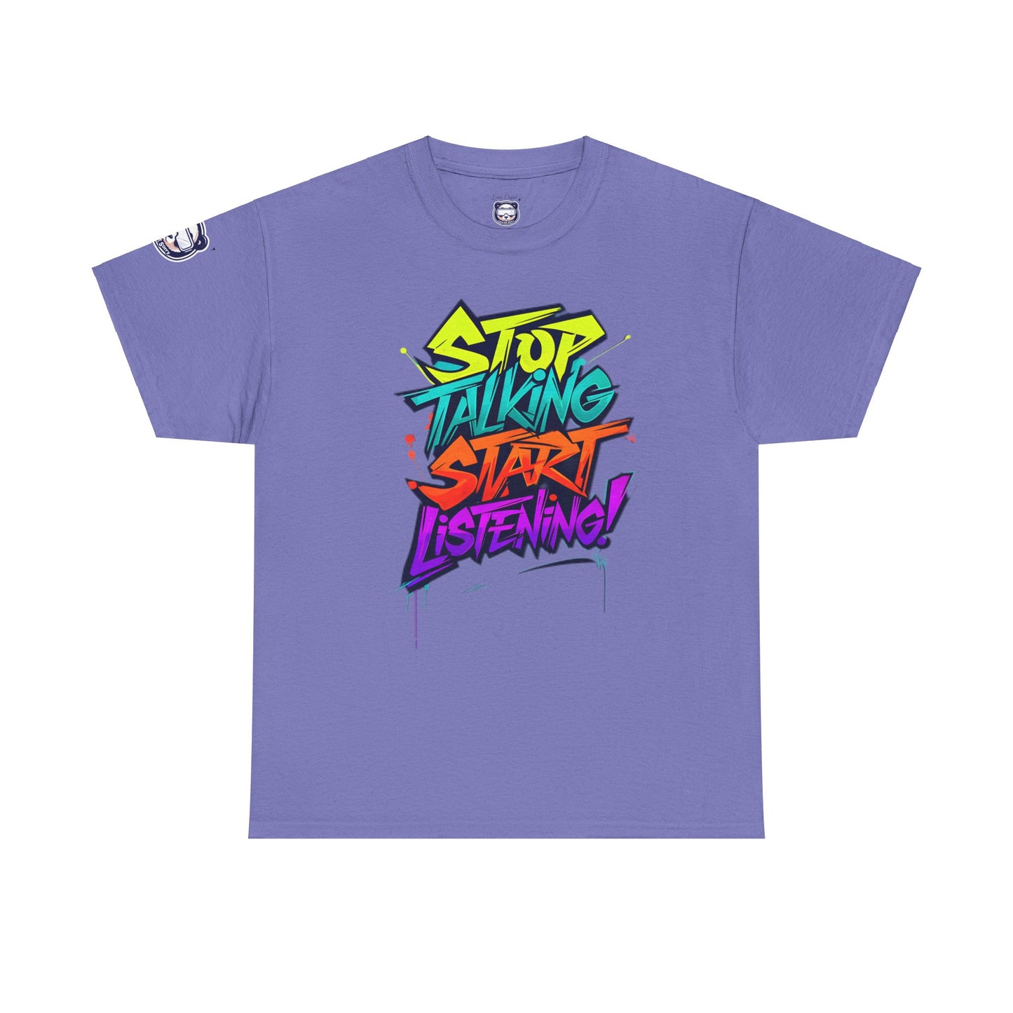 Stop Talking Start Listening Unisex Heavy Cotton Tee