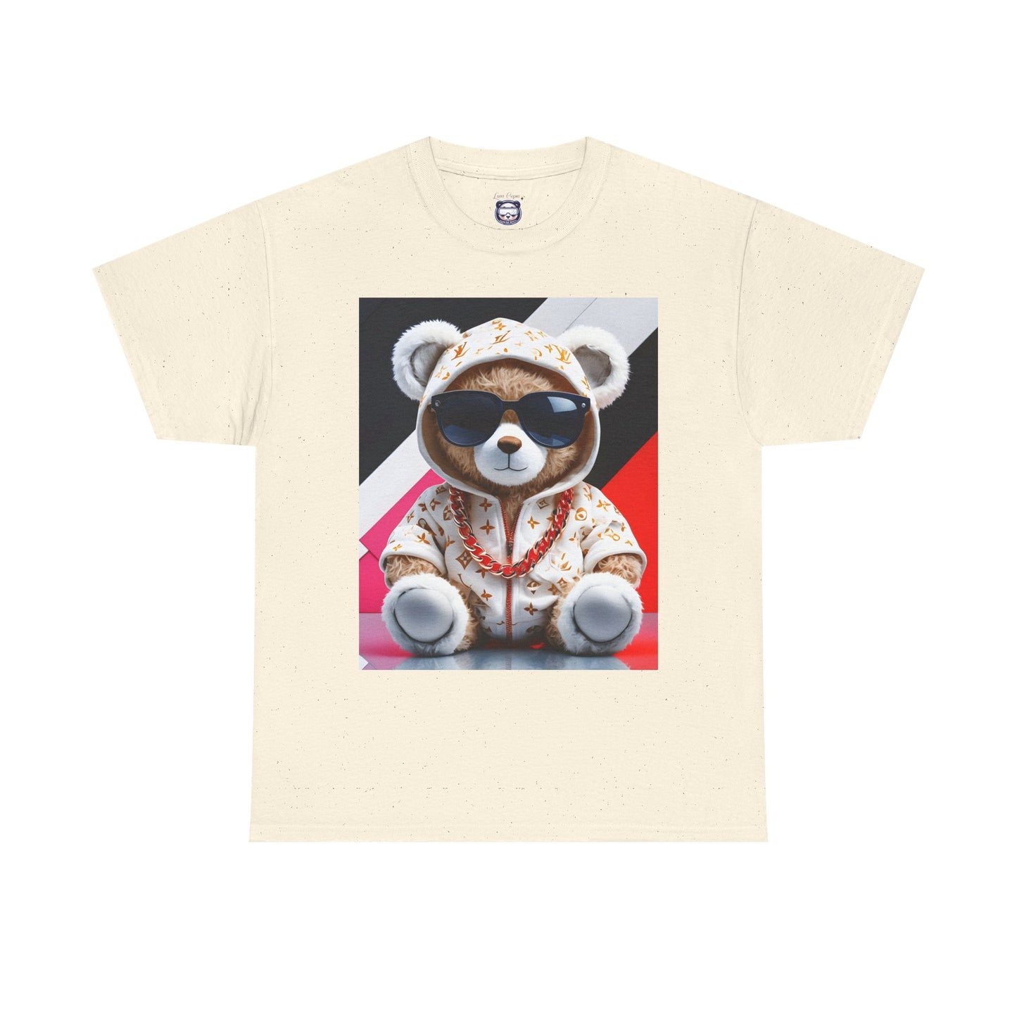 Hip Hop Rich Style Stuffed Bear Unisex Heavy Cotton Tee, T-Shirt, Shirt, Streetwear, Urban Fashion, Gift for Music Lovers, Trendy Apparel