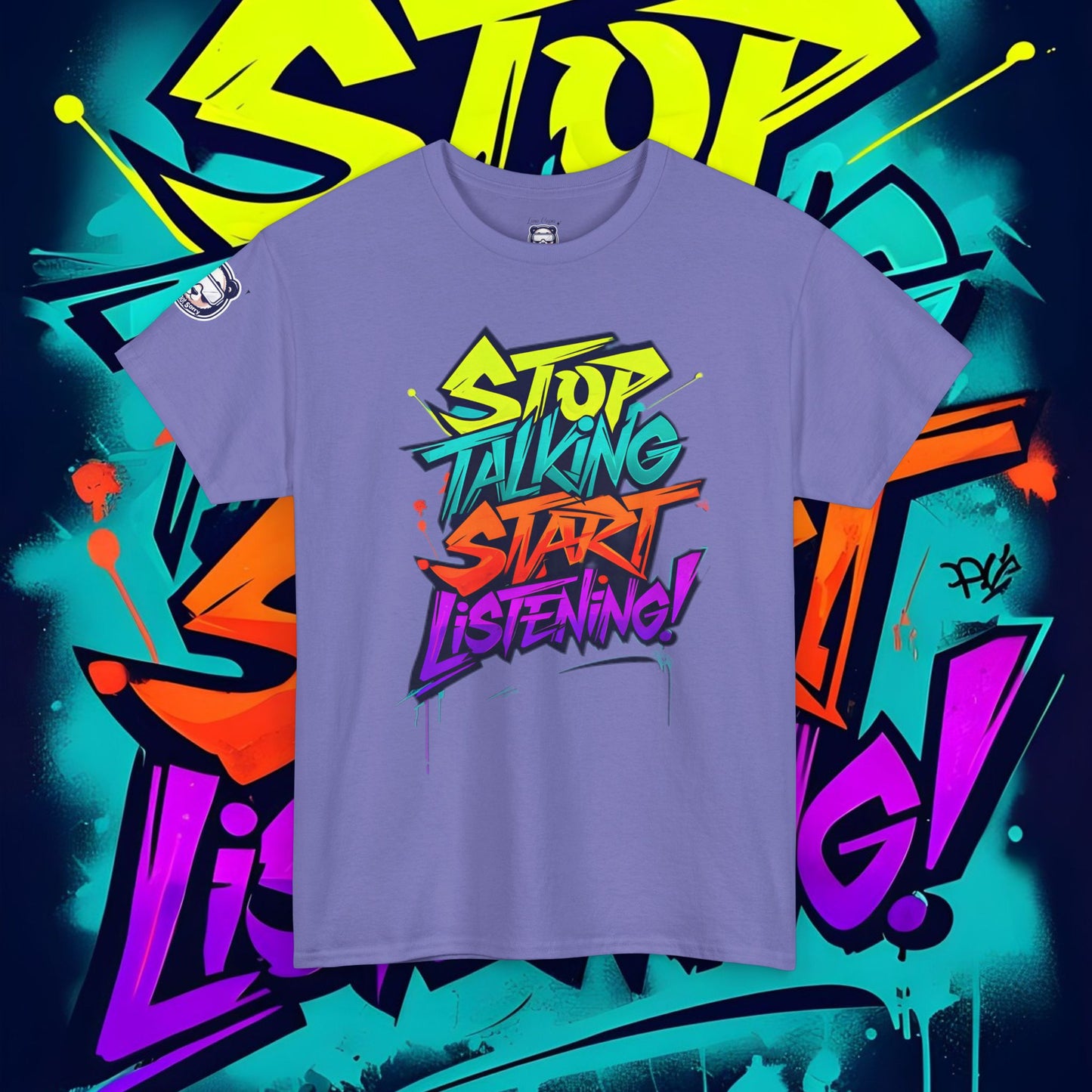 Stop Talking Start Listening Unisex Heavy Cotton Tee