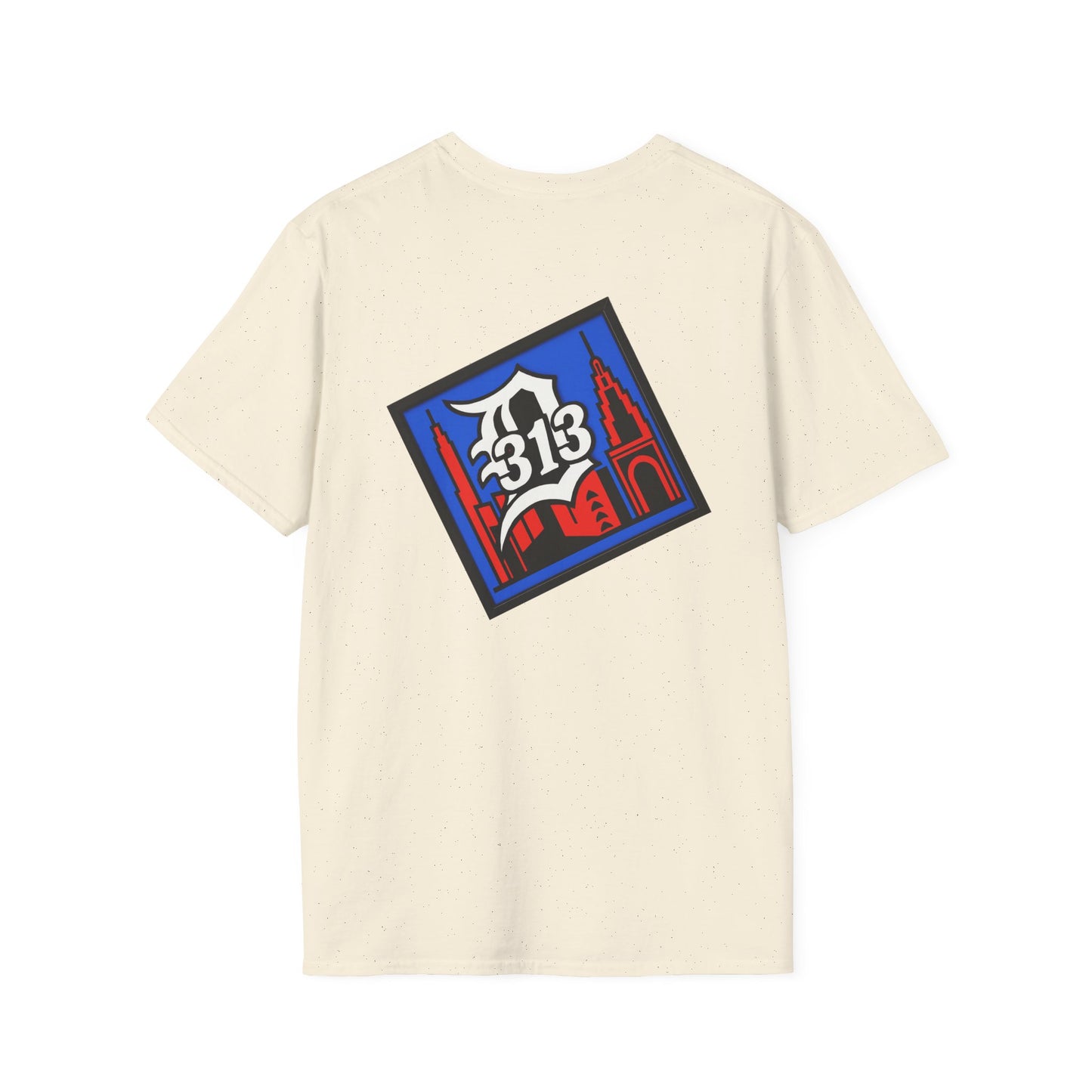 Detroit Graphic T-Shirt - Vintage Style, Angel Design, Unisex Apparel for City Lovers, Perfect for Gifts, Casual Wear, 313 Merchandise
