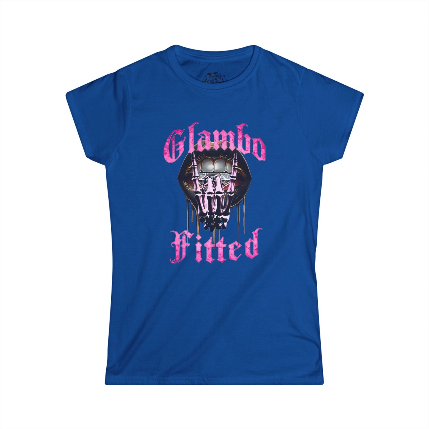 Glambo Fitted Womens Softstyle Tee - Cool Graphic T-Shirt for Casual Wear