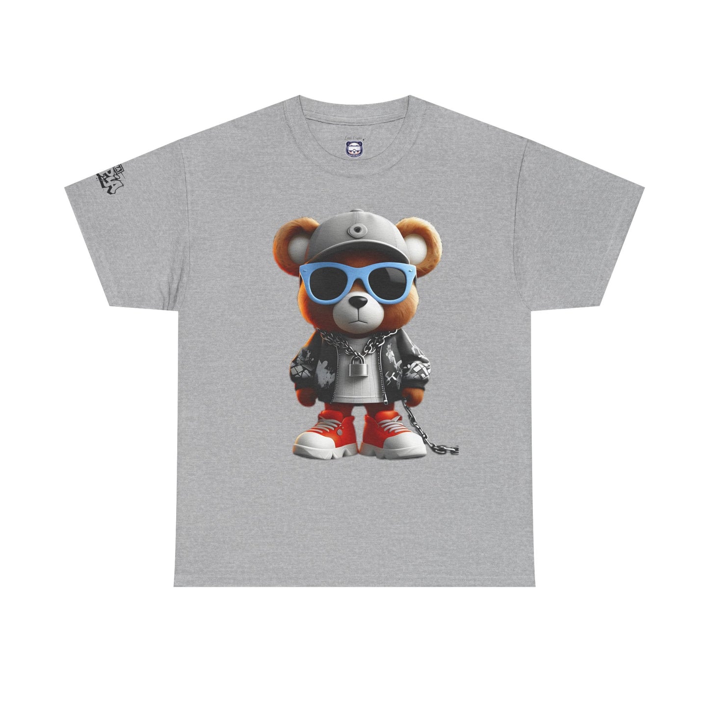 Prosper Bear Graphic Unisex Heavy Cotton Tee - Statement Streetwear