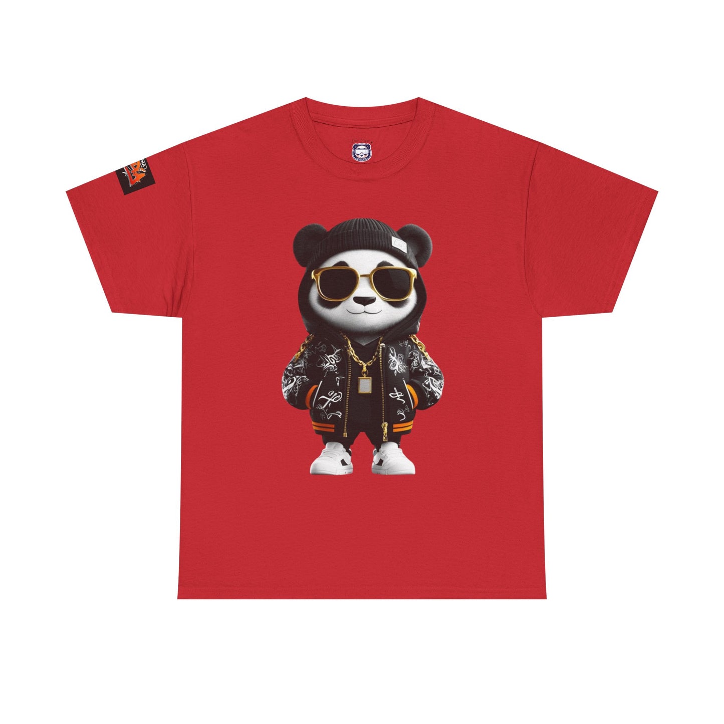 Luna Copia Panda Tee, Hustle Hard Motivation T-Shirt, Unisex Cotton Shirt, Lunar Bear Illustration, Graphic Panda Top
