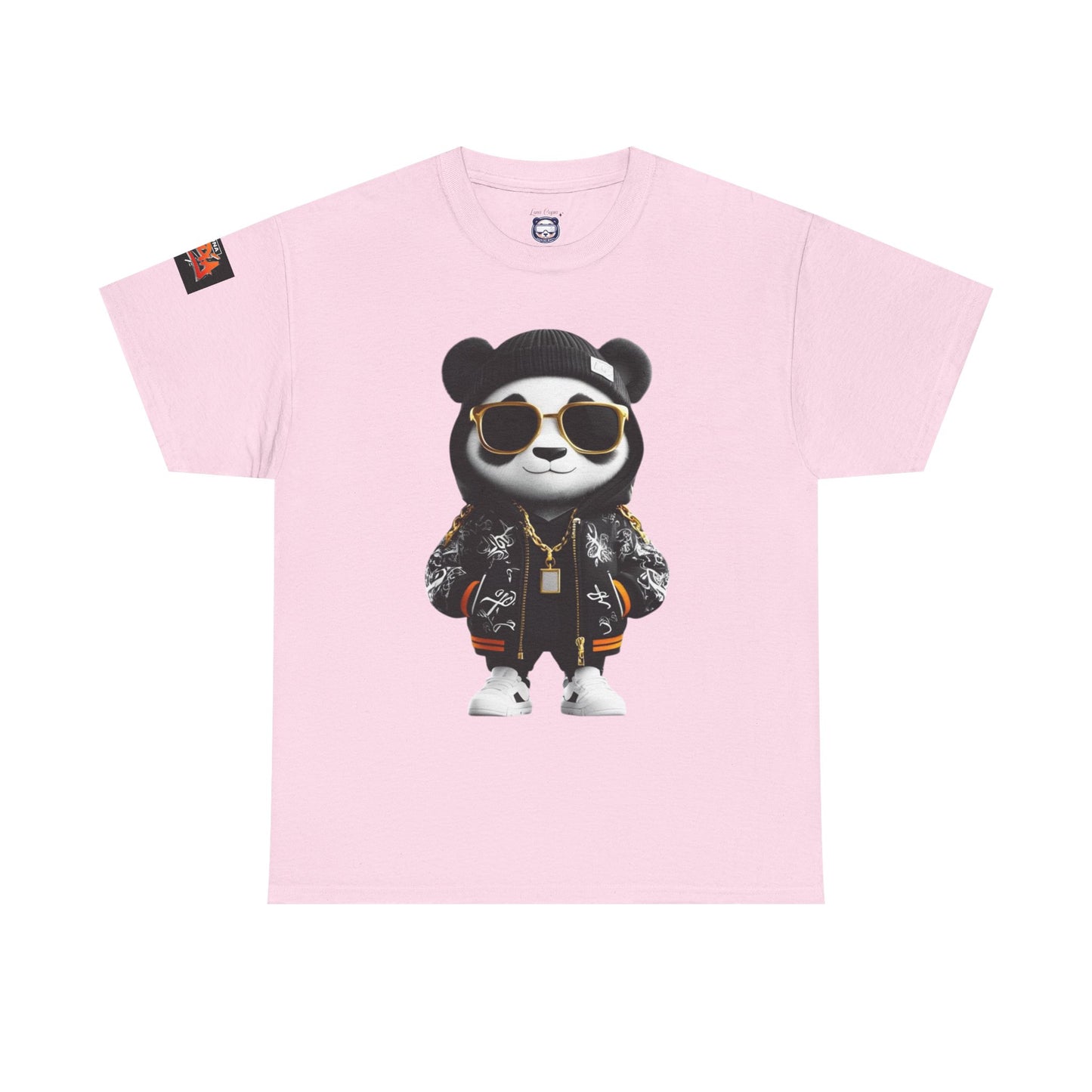 Luna Copia Panda Tee, Hustle Hard Motivation T-Shirt, Unisex Cotton Shirt, Lunar Bear Illustration, Graphic Panda Top